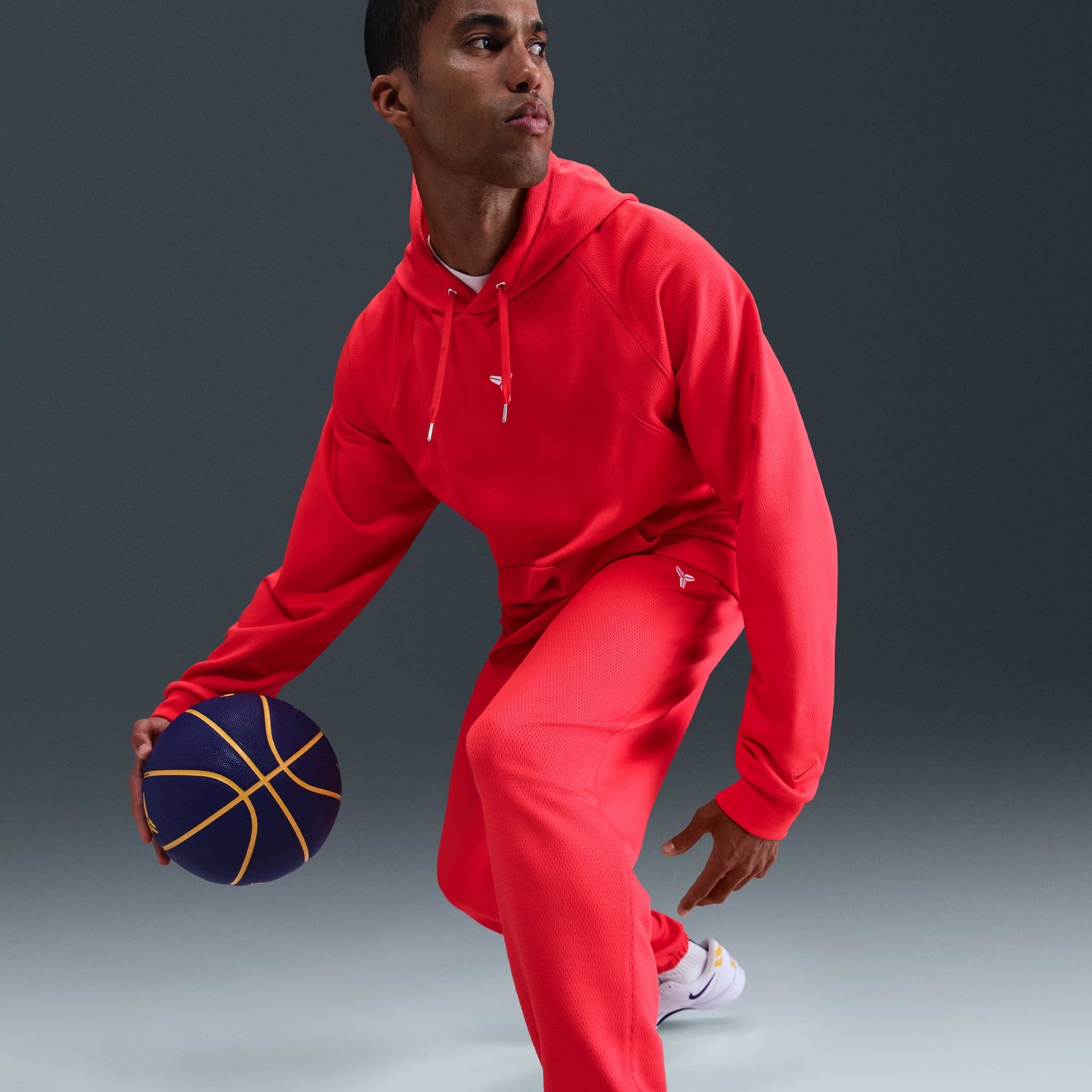 Buy Kobe Therma-FIT Basketball Trousers - Light Crimson/White