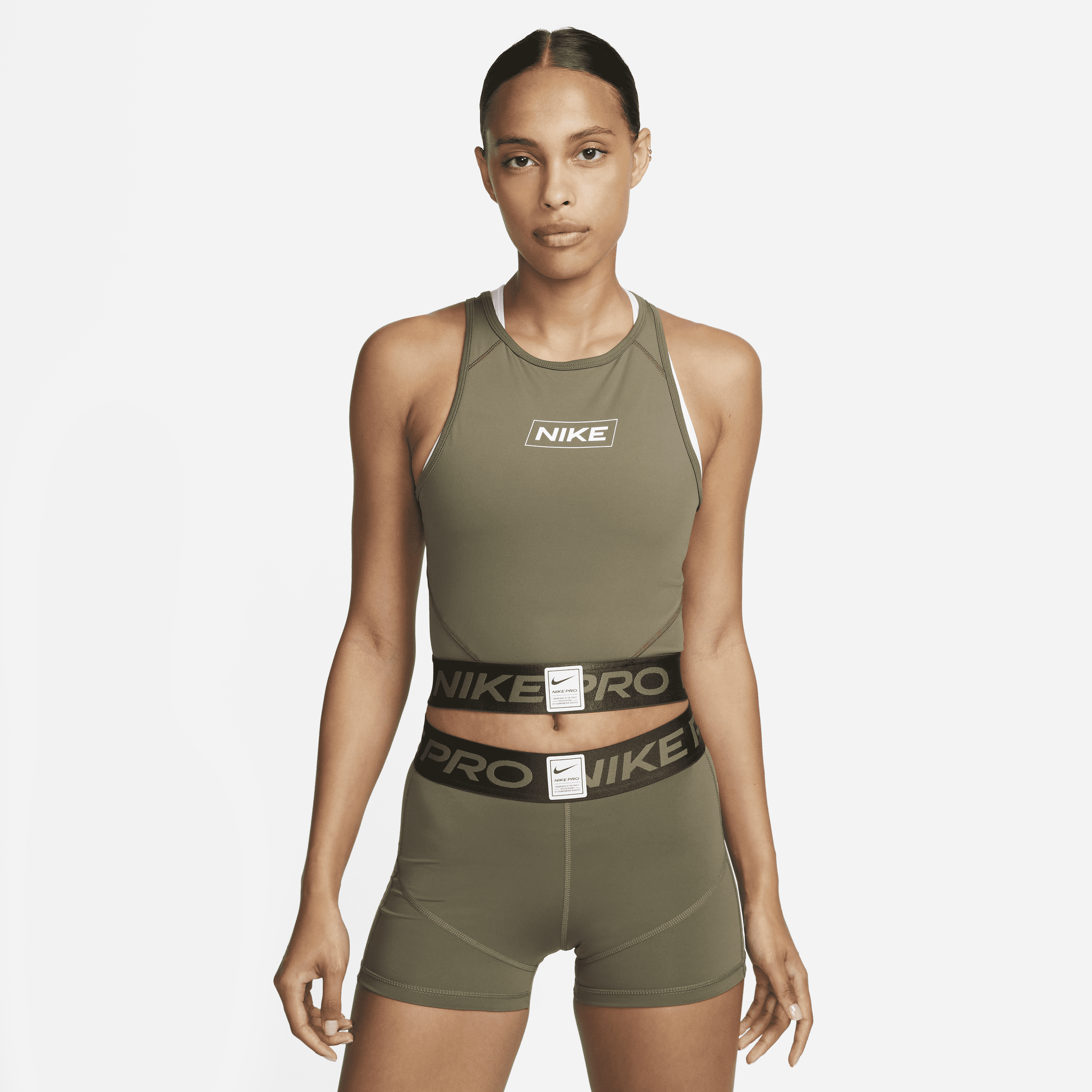 Nike pro top cropped tank