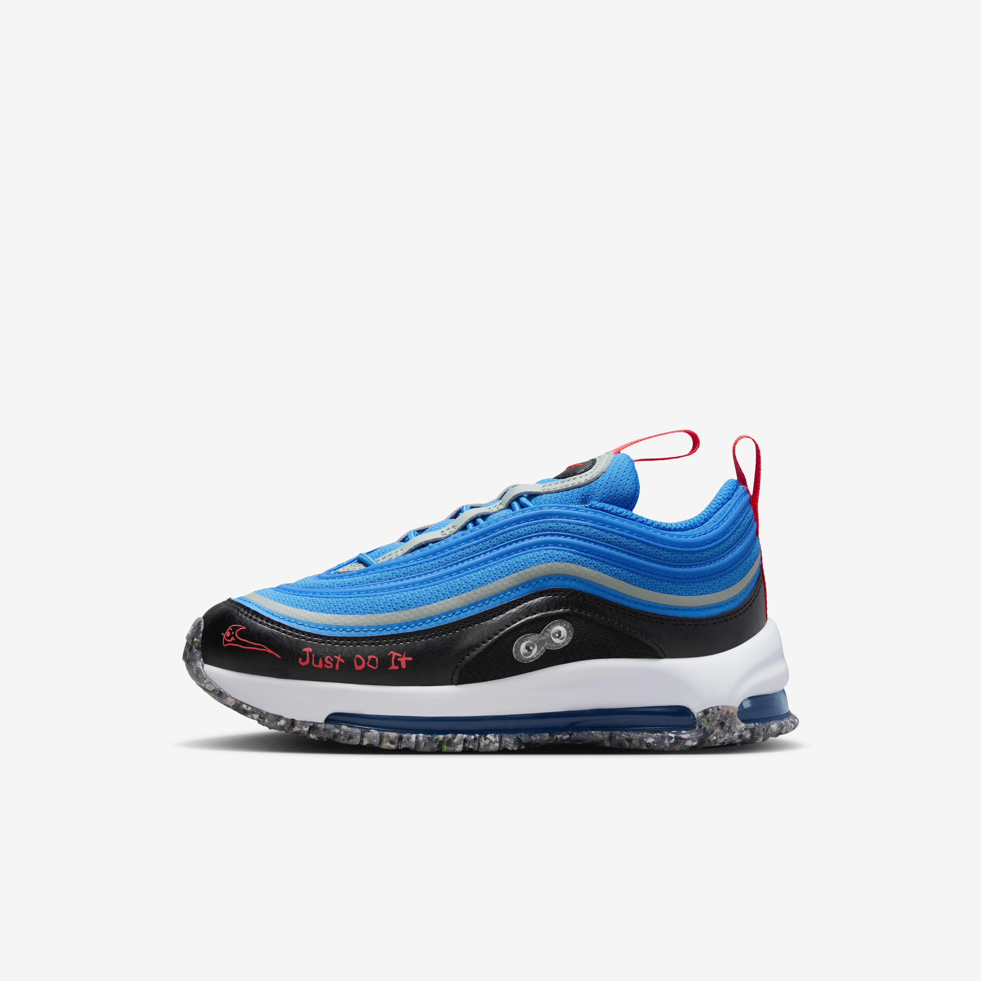 Buy Nike Air Max 97 Younger Kids Shoes Photo Blue Black White Bright Crimson Nike Saudi Official