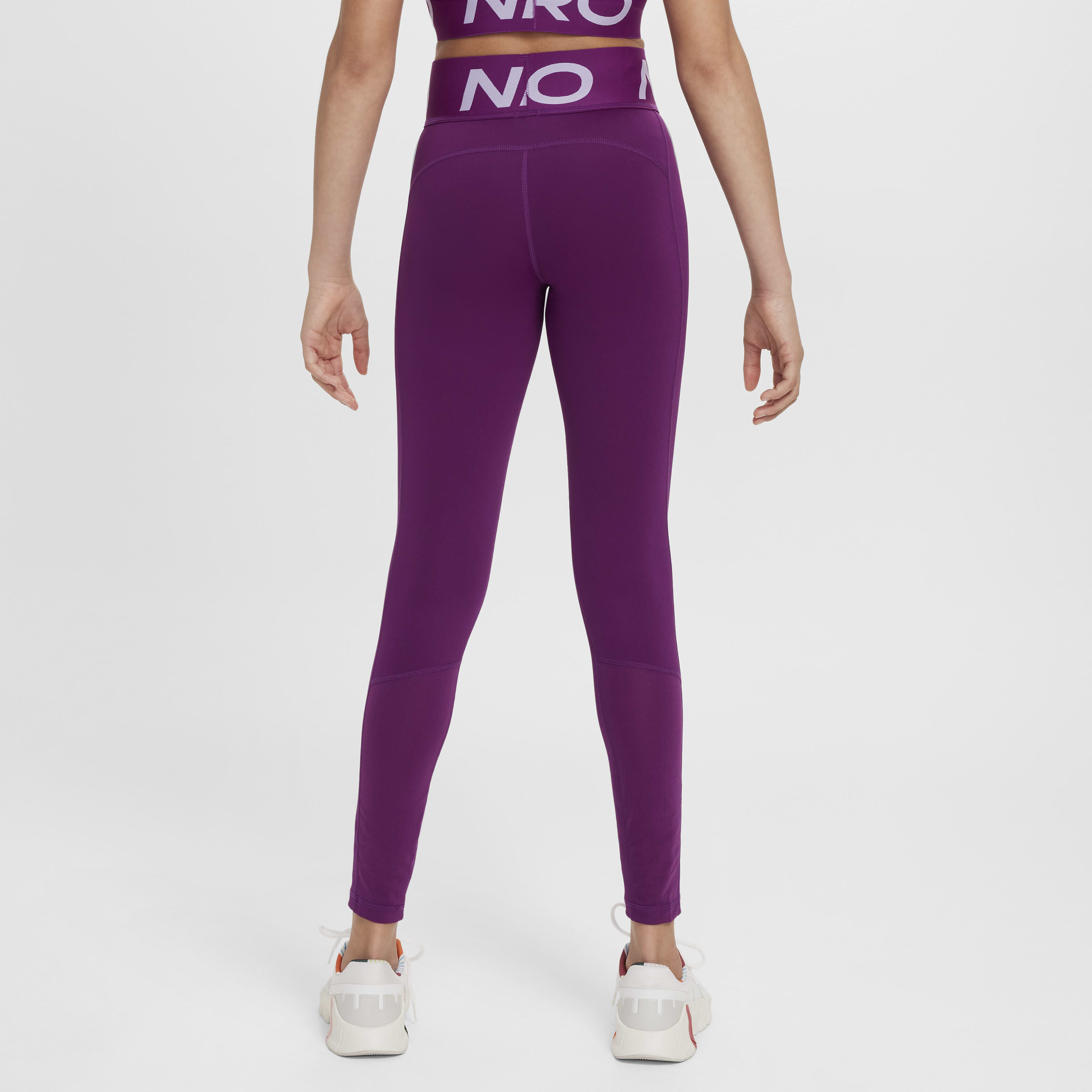 Nike dri fit purple leggings discount