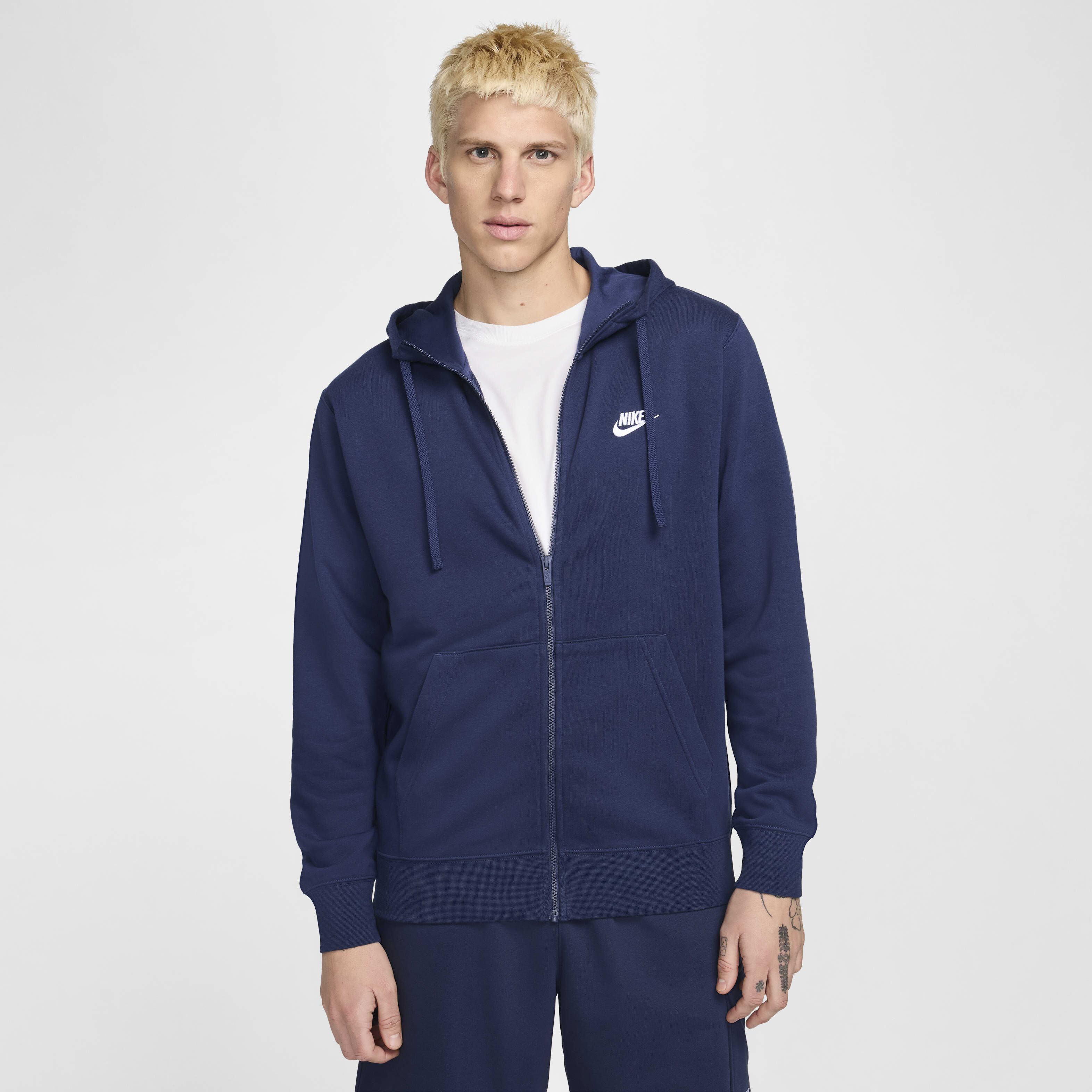 Nike mens jersey club full zip hoodie shop