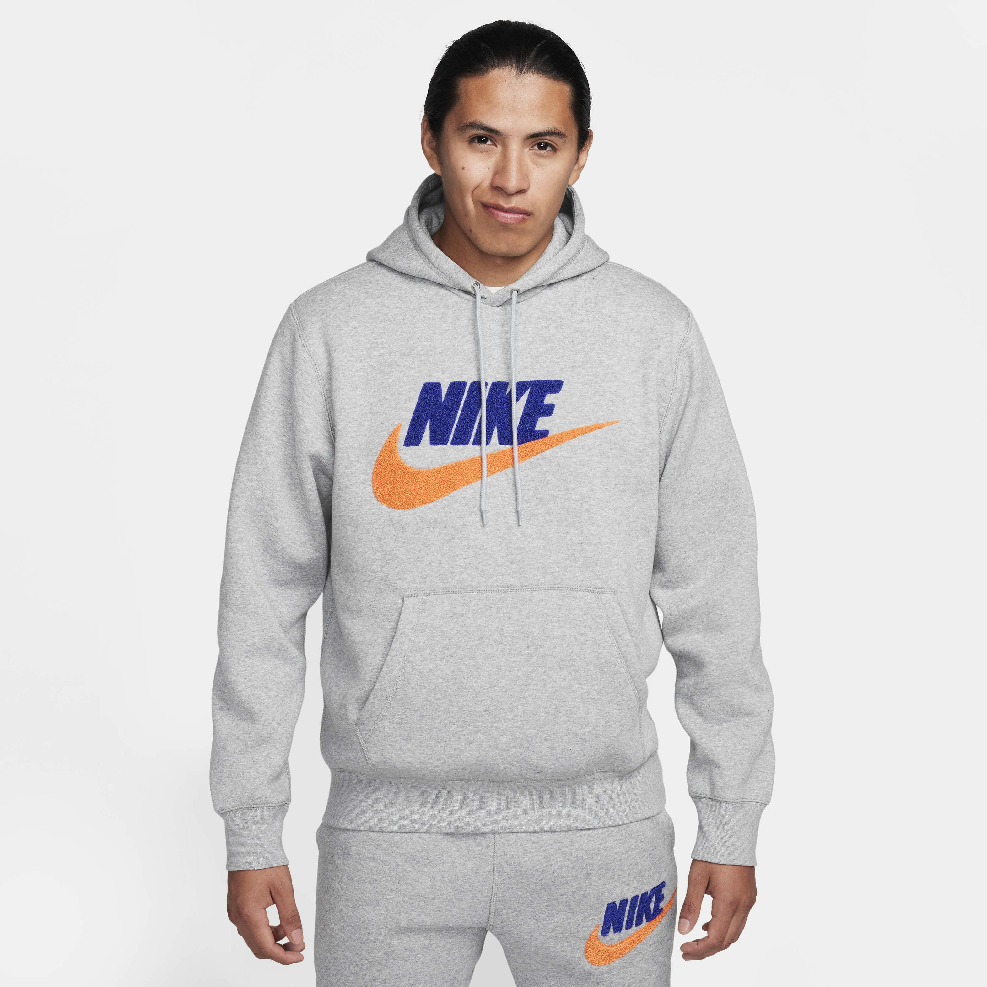 Nike hoodie white orange new arrivals