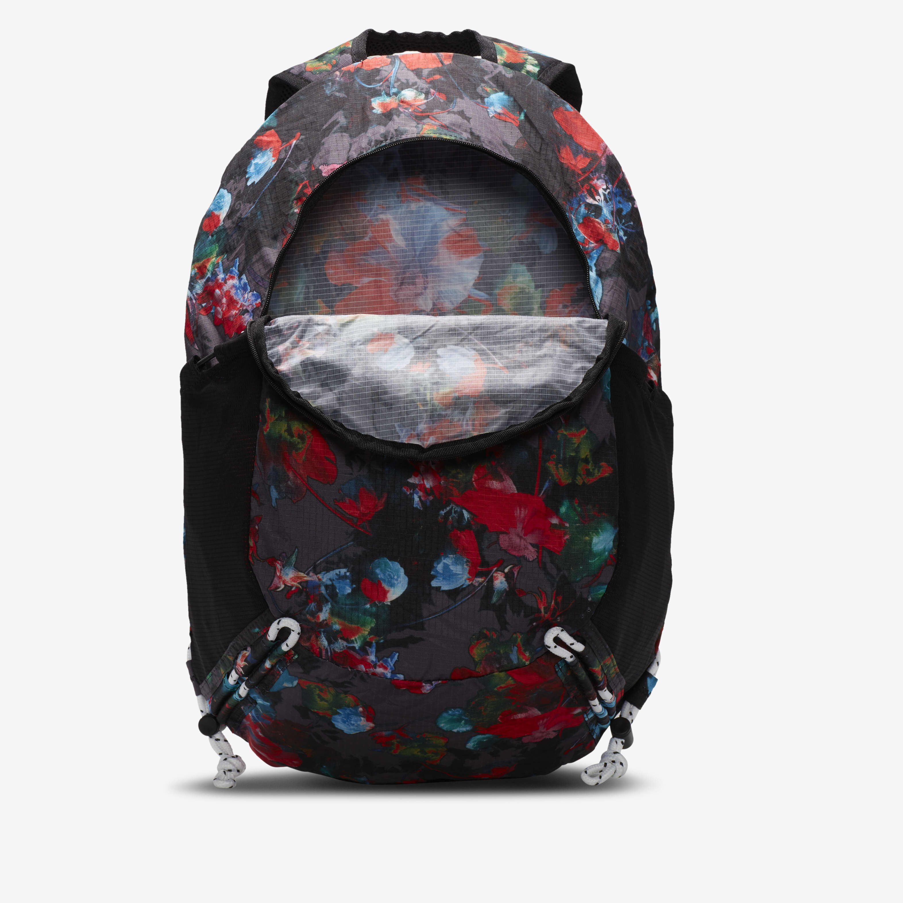 Buy Nike Printed Stash Backpack (17L) - Black/Black/White