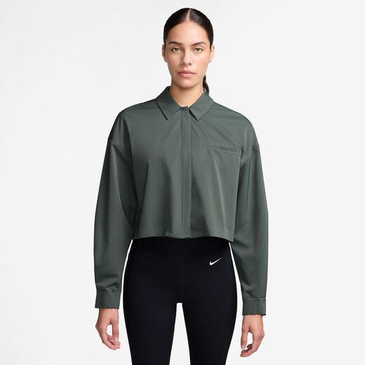 New In Women's Clothing-Nike, Nike 24.7 PerfectStretch, Women's Dri-FIT UV Protection Cropped Long-Sleeve Top