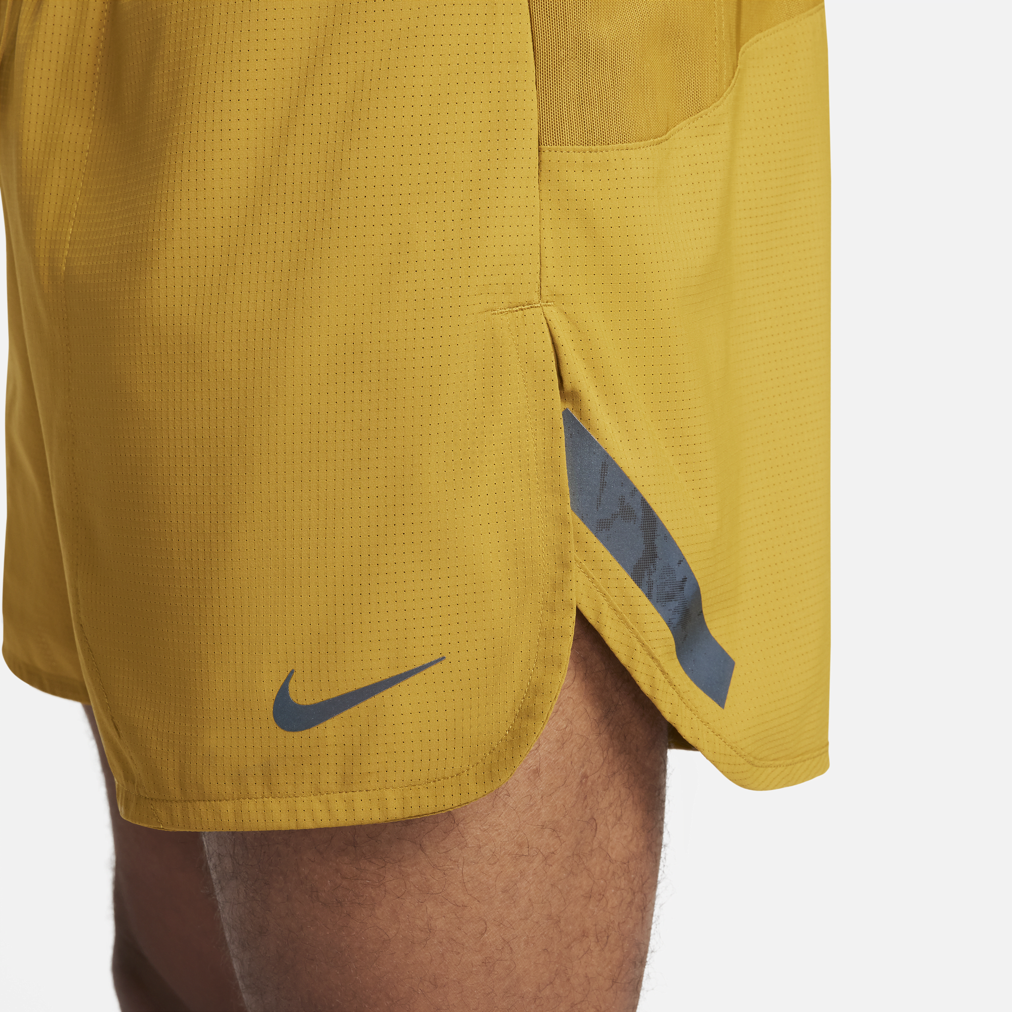 Nike running shorts yellow best sale