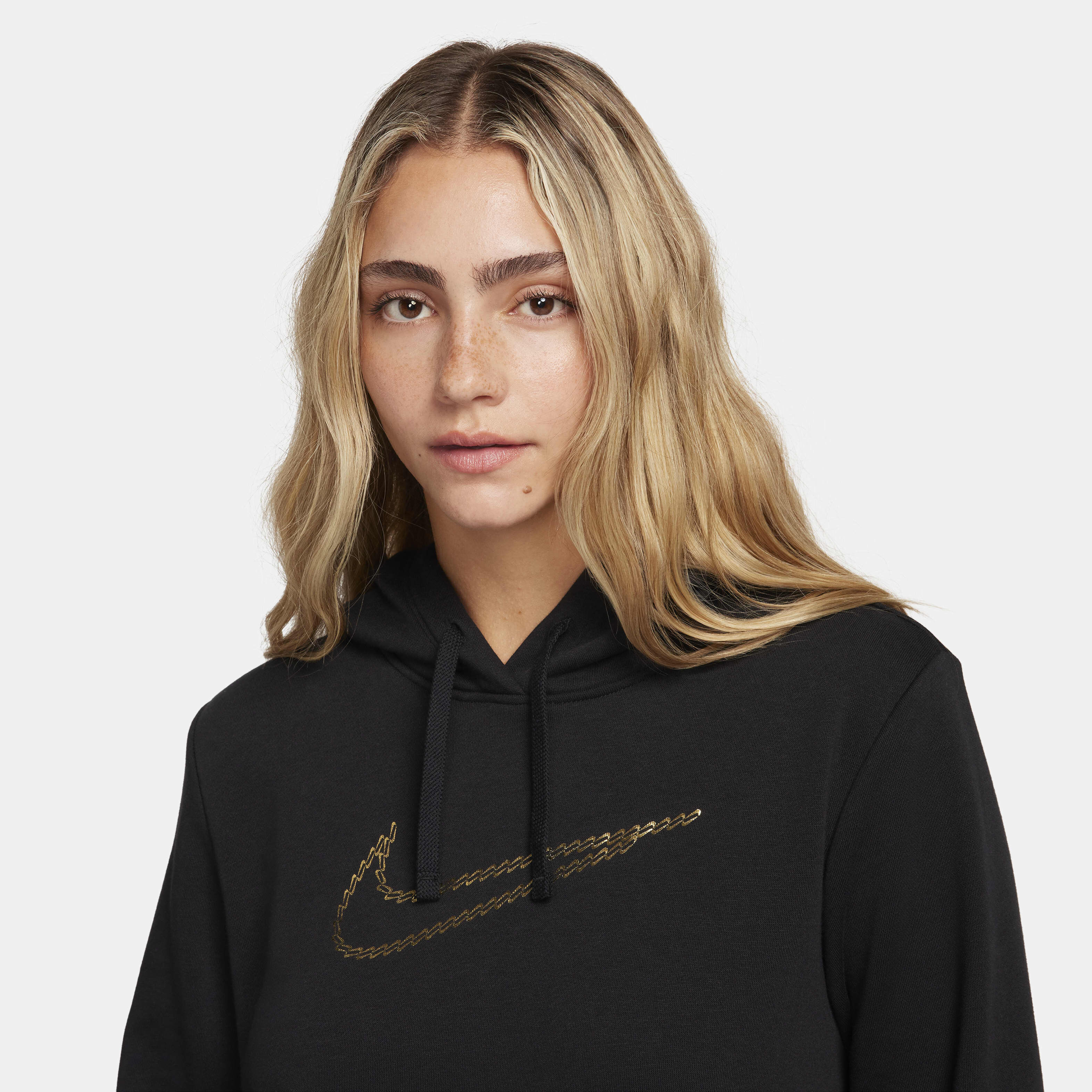 Buy Nike Sportswear Club Fleece Premium Essential Women s Shine Pullover Hoodie Nike Saudi Official