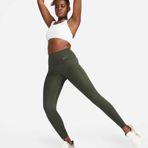 Yoga Trousers & Leggings-Nike, Nike Go, Women's High-Waisted Full-Length Leggings with Pockets