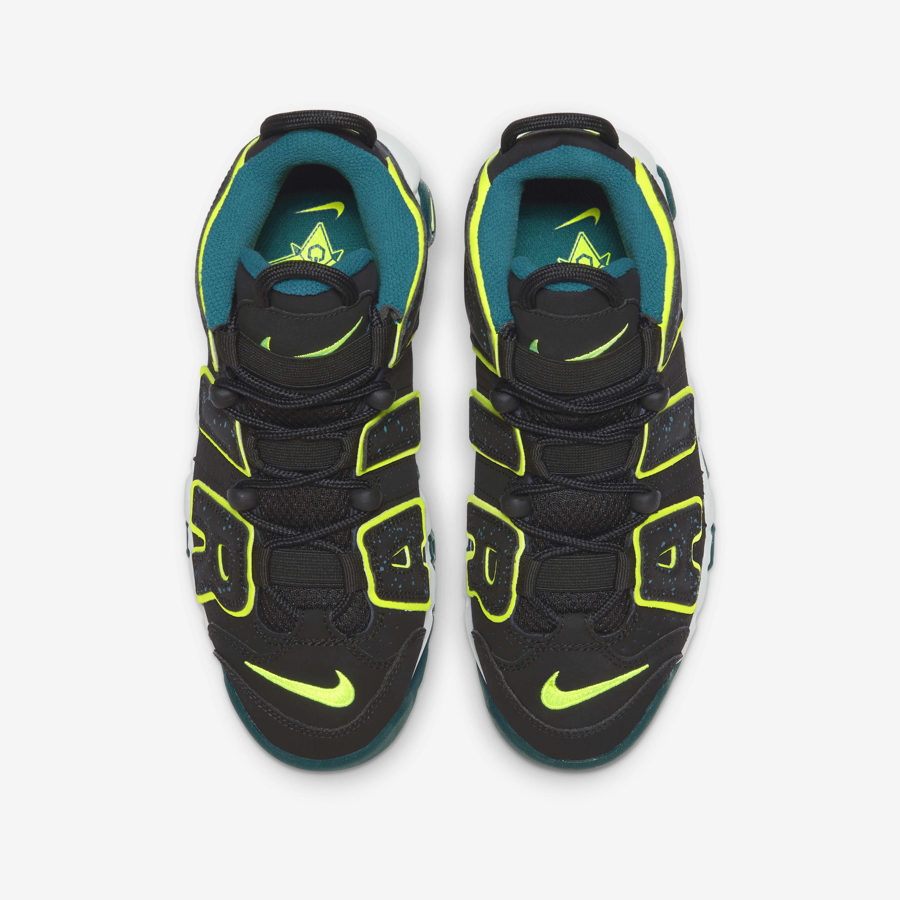 Buy Nike Air More Uptempo Older Kids' Shoes Black/Geode Teal