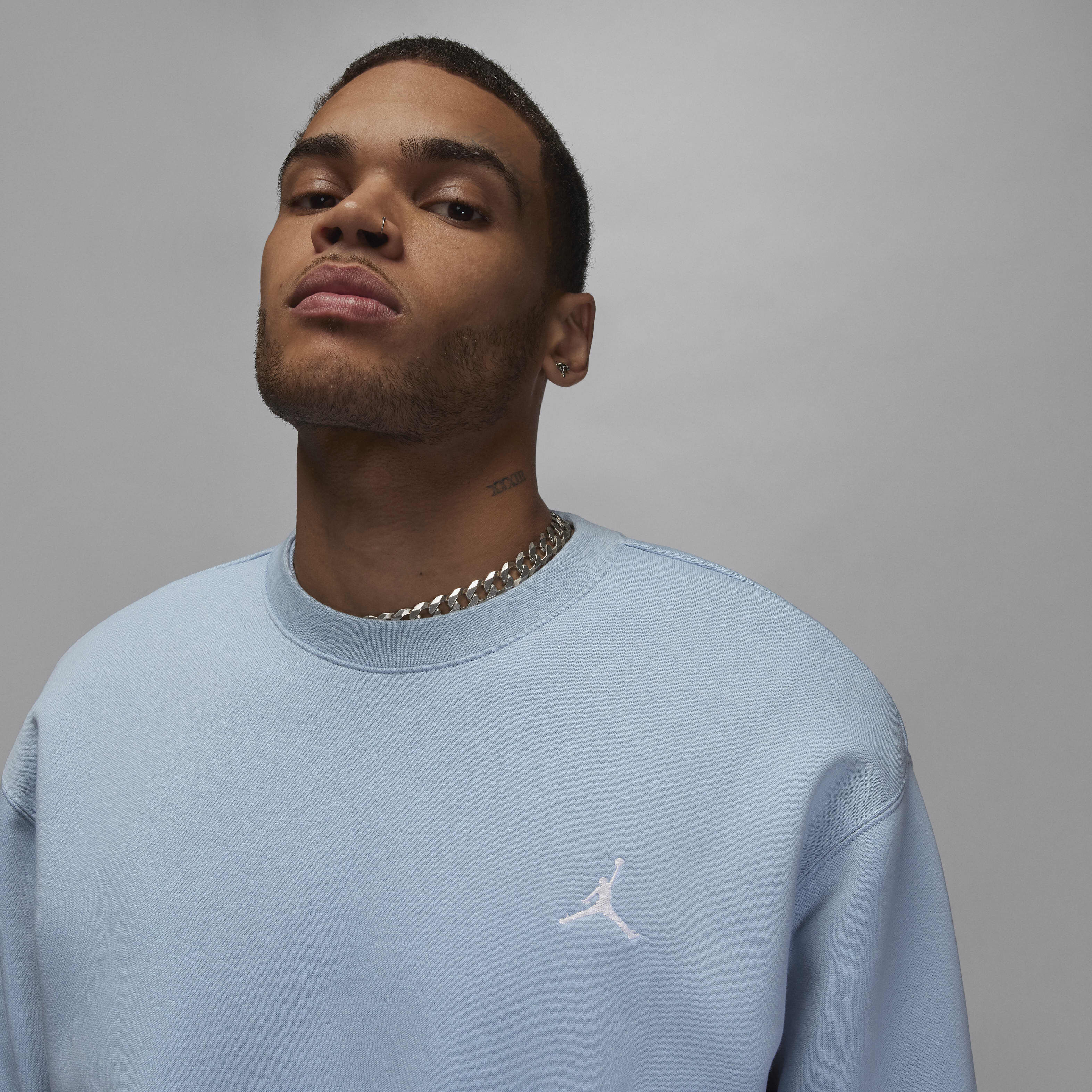 Buy Jordan Brooklyn Fleece Men's Crew-Neck Sweatshirt - Blue