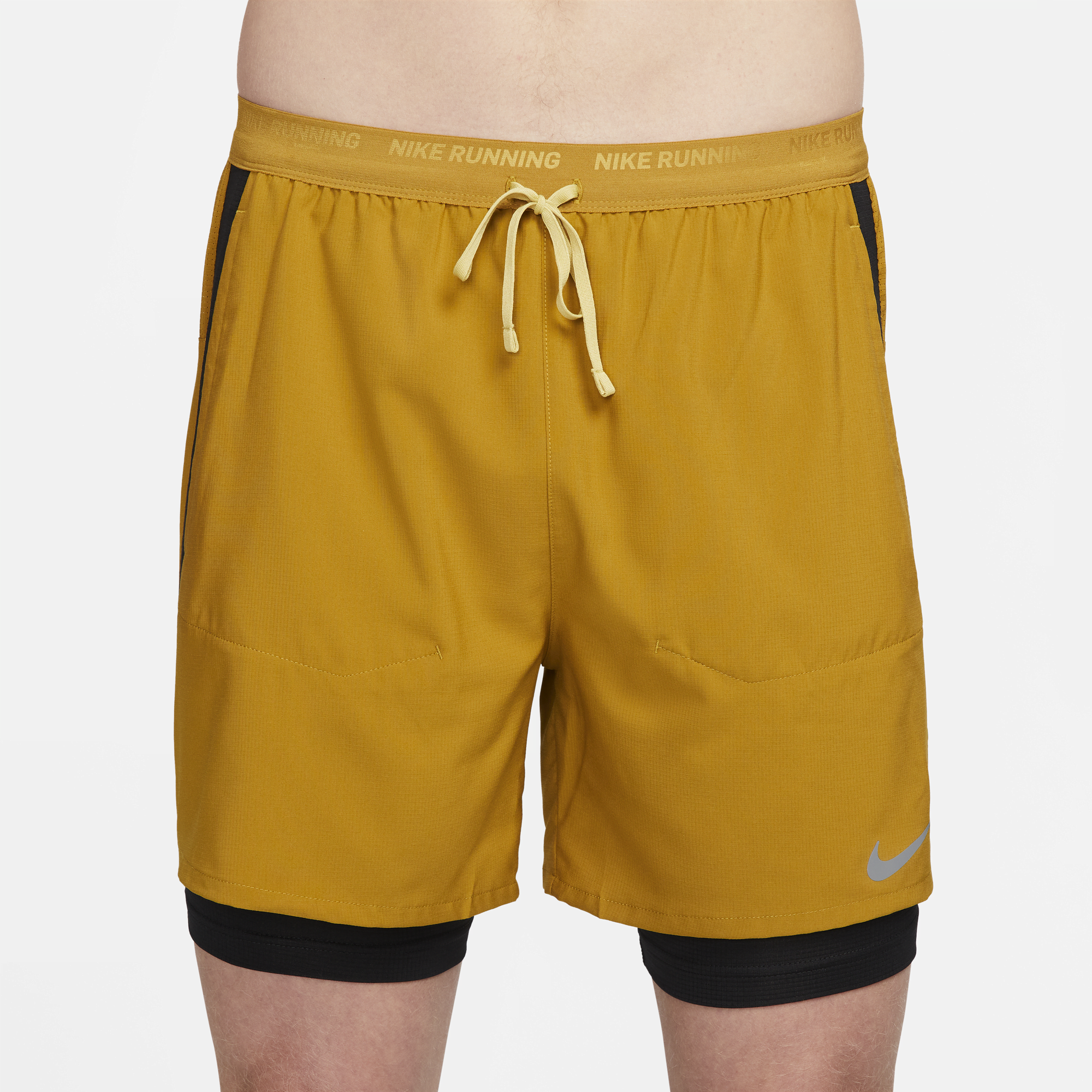 Nike running shorts yellow outlet