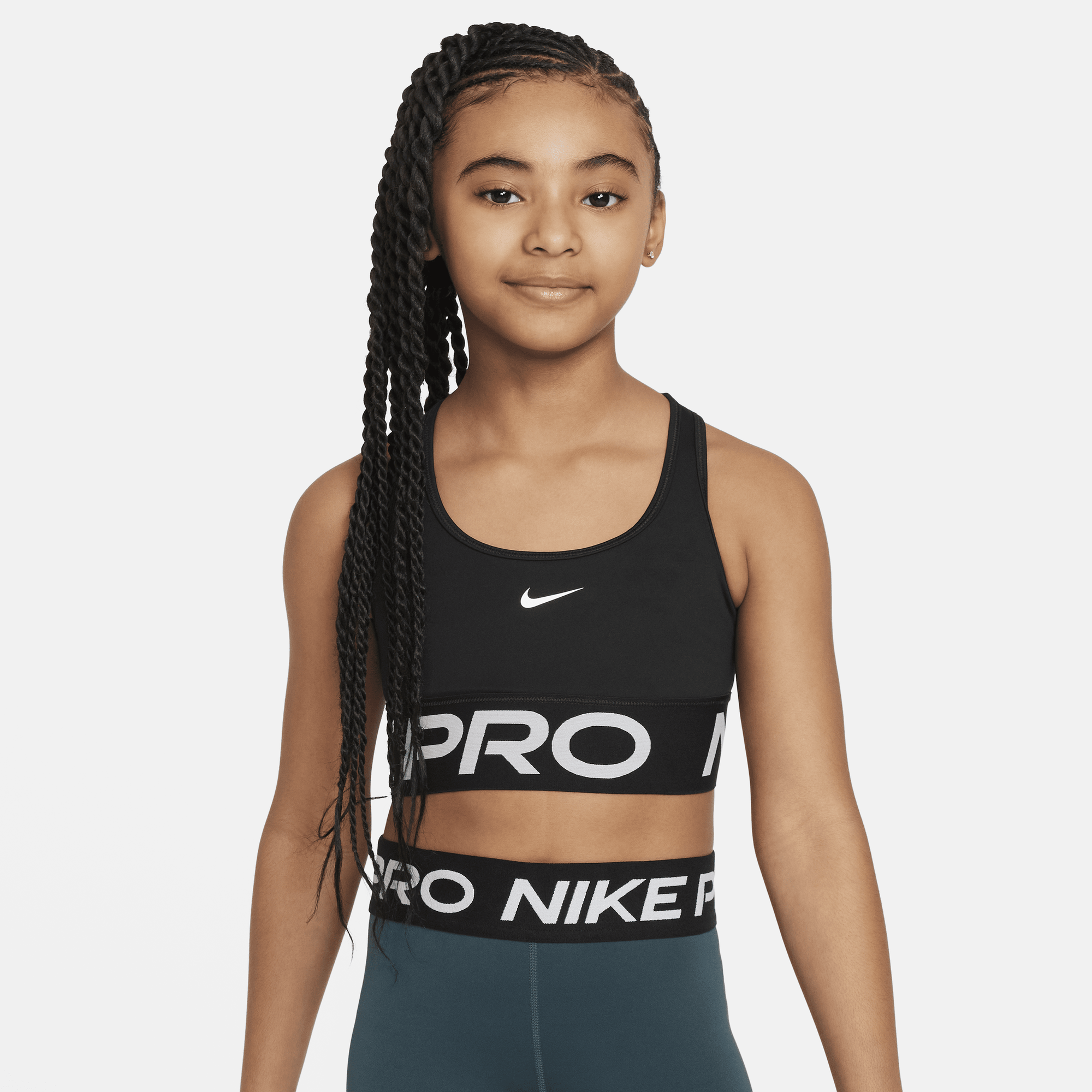 Black nike pro sports sales bra