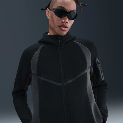 Jackets & Gilets-Nike, Nike Tech, Men's Colour-Block Full-Zip Fleece Windrunner Jacket