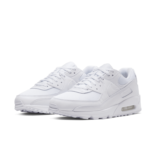 Nike air max 90 triple white mens deals