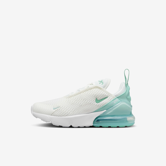 Buy Nike Air Max 270 Younger Kids' Shoes Summit White/Jade Ice