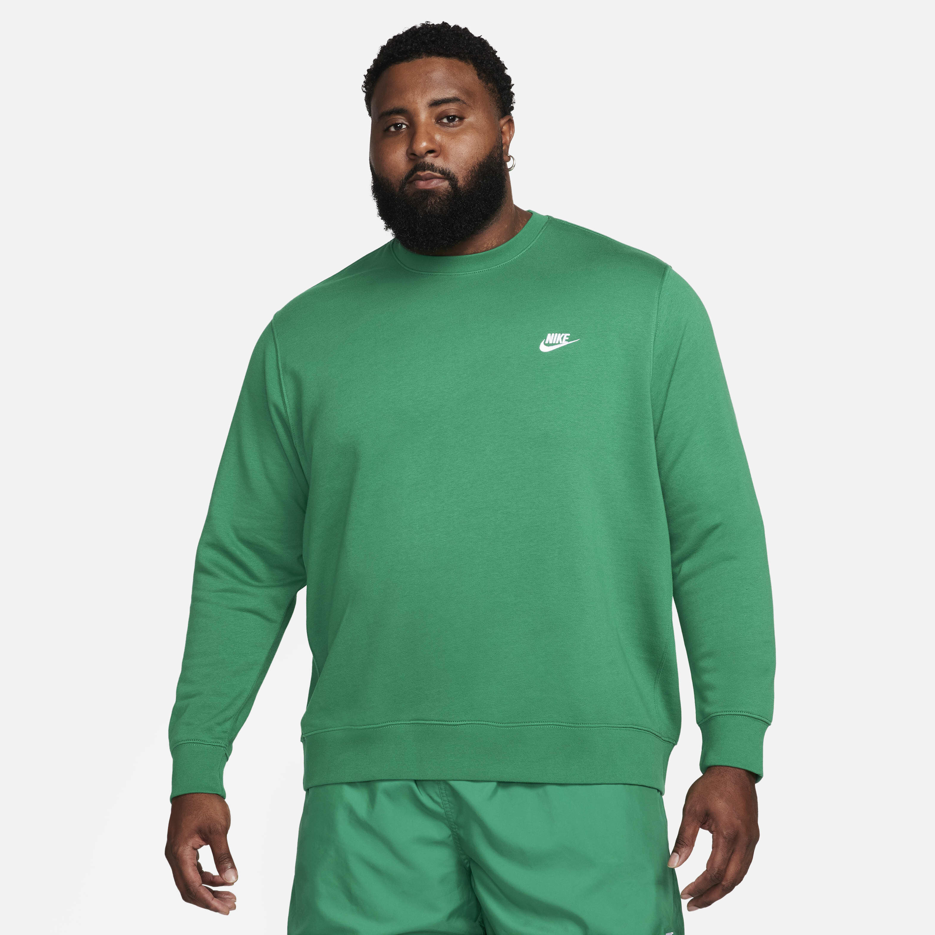 Nike club fleece pullover crew store
