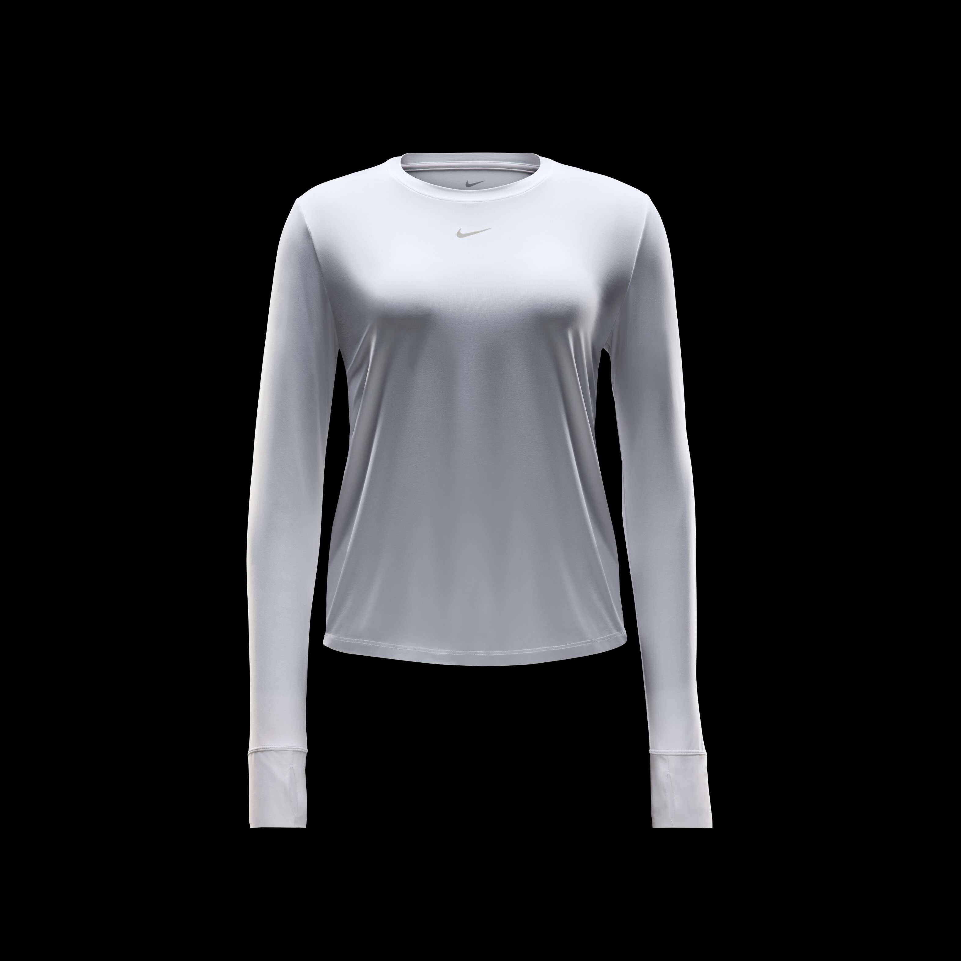 ★★Nike★★ One Classic Dry Fit Long Sleeve Top W White FN2 Women's Nike One Classic Long Sleeve - FN2801-100 – =PR= Run