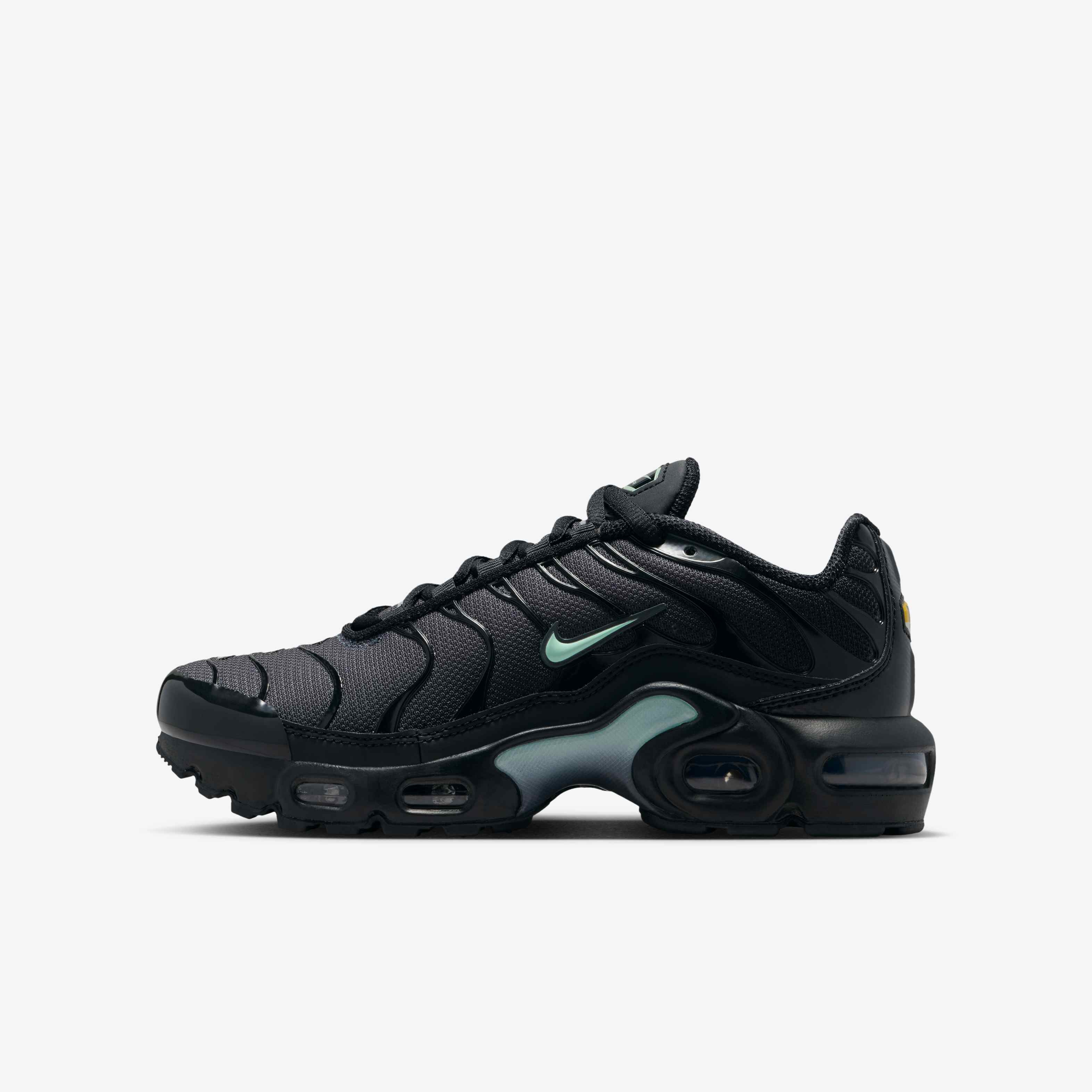 nike tn air max plus black dark smoke grey
