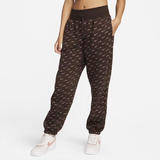 Phoenix Fleece-Nike, Nike Sportswear Phoenix Fleece, Women's Oversized Printed Tracksuit Bottoms