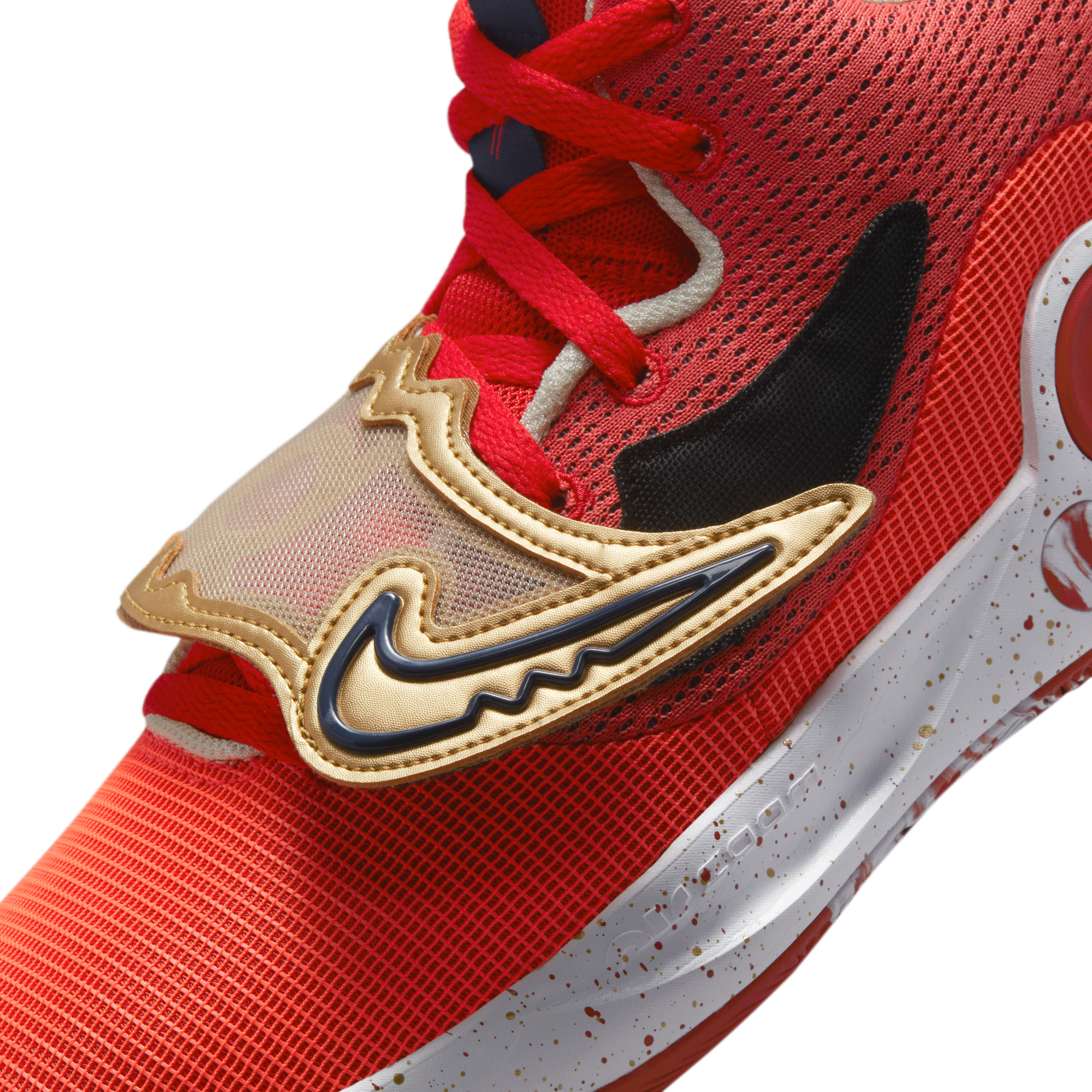 Kyrie 5 hotsell red and gold