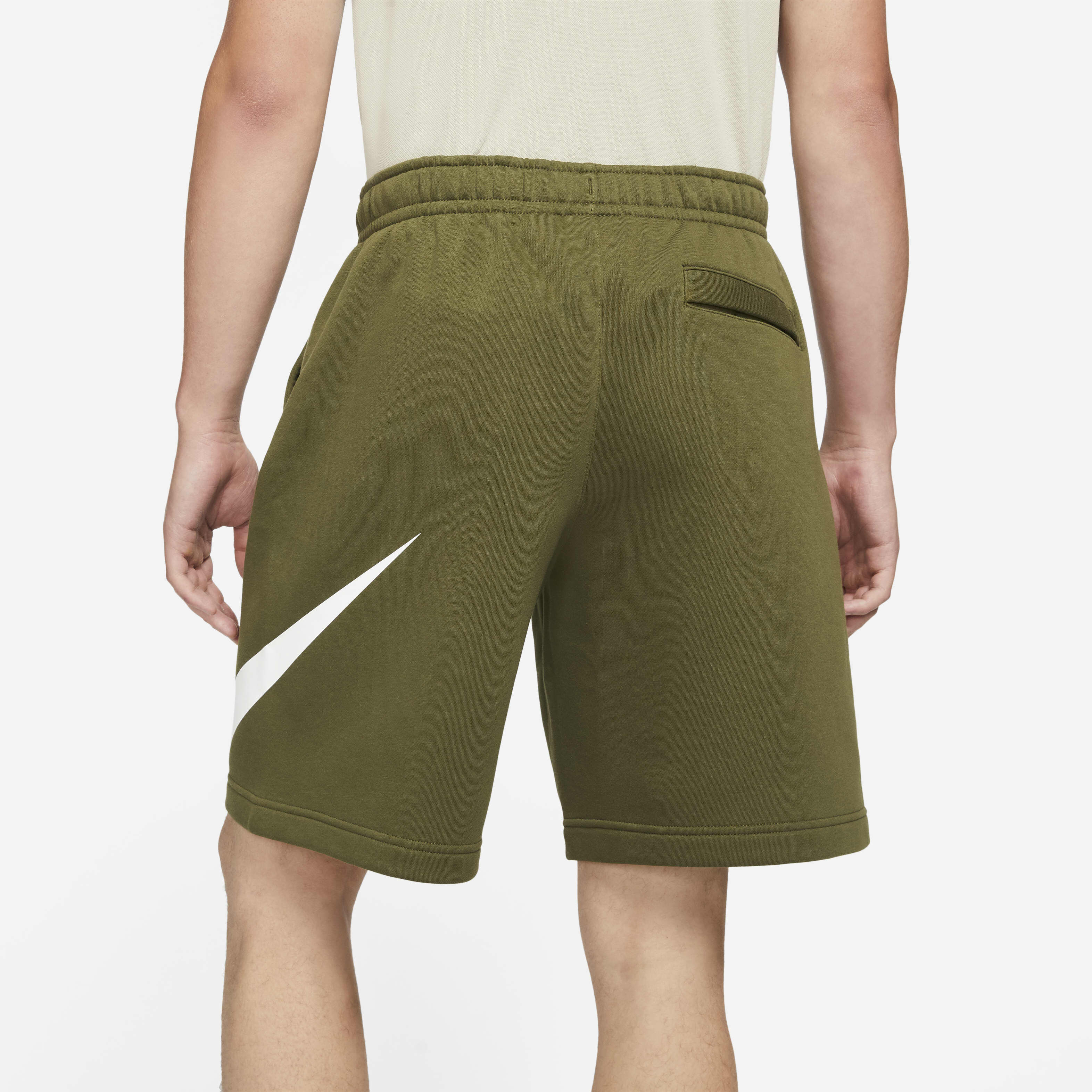 olive green nike shorts mens