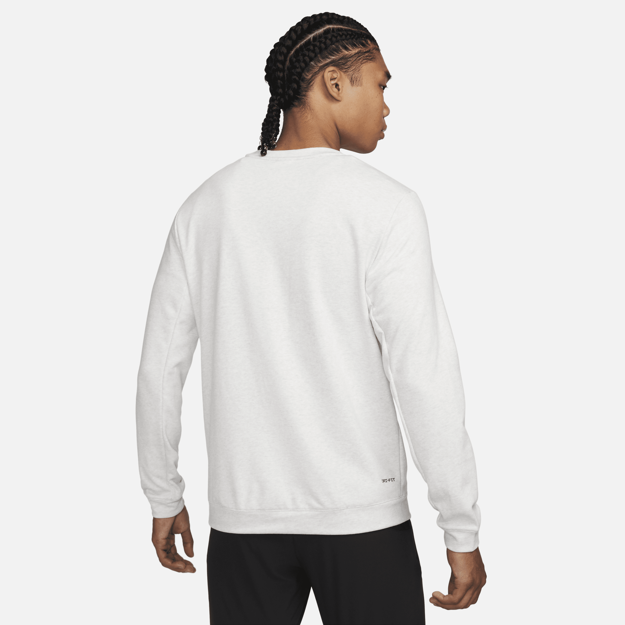 Shop Dri FIT Track Club Men s Fleece Long Sleeve Crew Neck Running