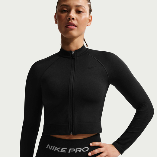 Training & Gym Jackets & Gilets-Nike, Nike Pro Seamless, Women's Full-Zip Training Top