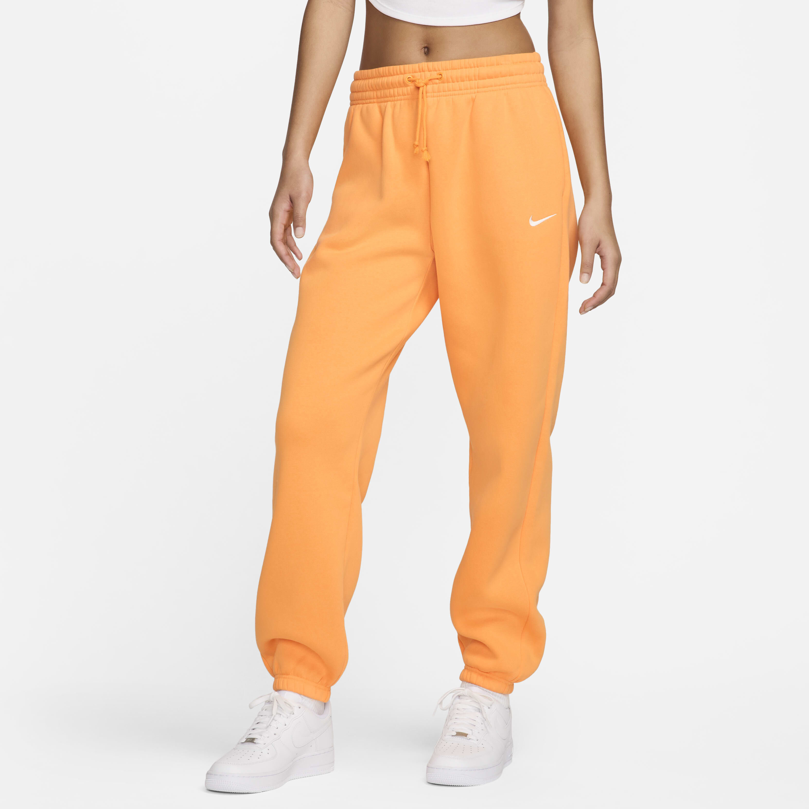 Buy Nike Sportswear Phoenix Fleece Women s High Waisted Oversized Tracksuit Bottoms Sundial Sail Nike Saudi Official