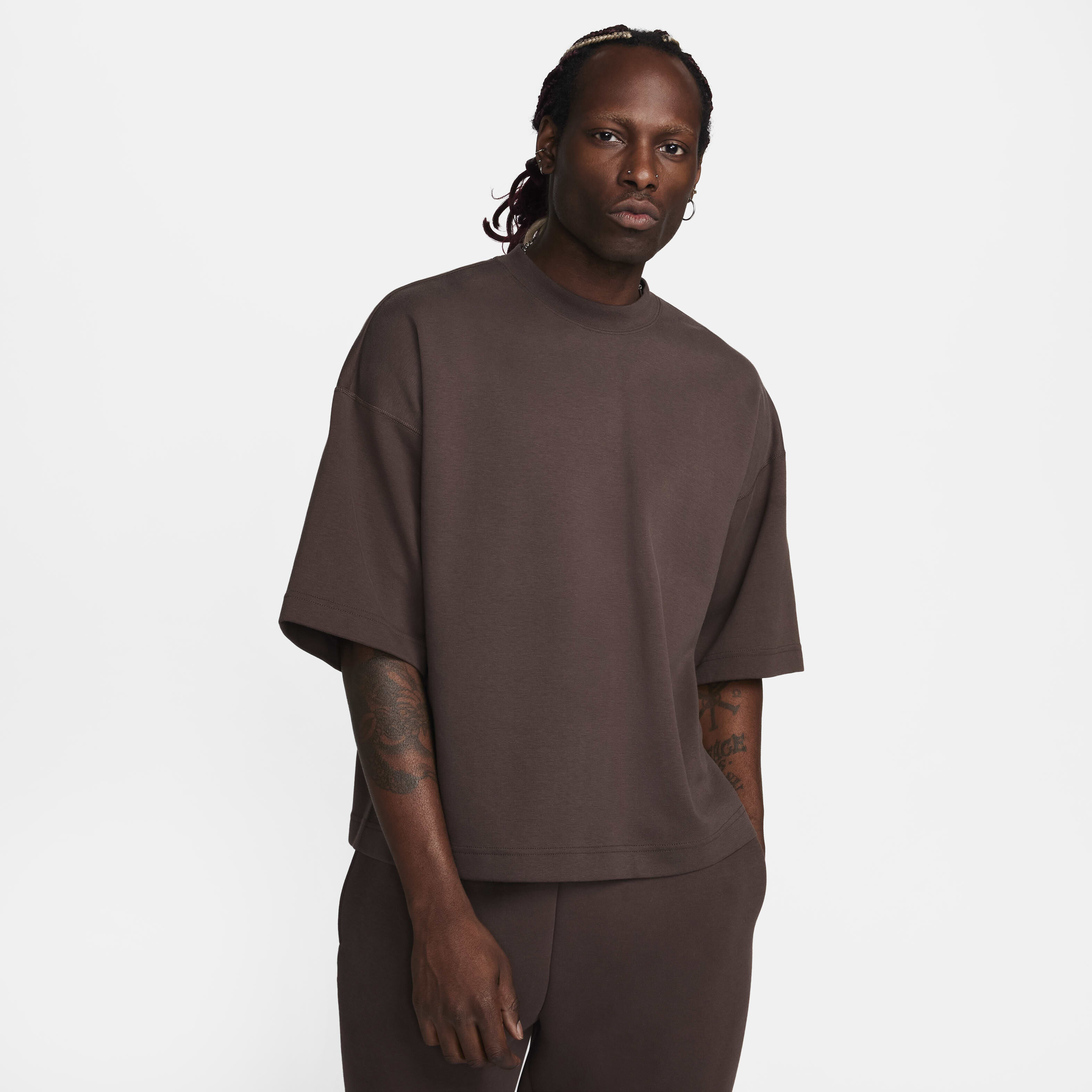 Buy Nike Sportswear Tech Fleece Re Imagined Men s Oversized Short Sleeve Sweatshirt Nike Saudi Official