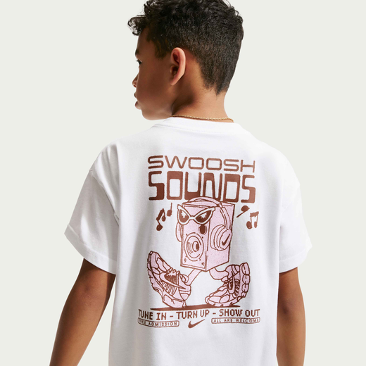 Kids' Graphic T-Shirts-Nike, Nike Swoosh, Older Kids' Max90 T-Shirt