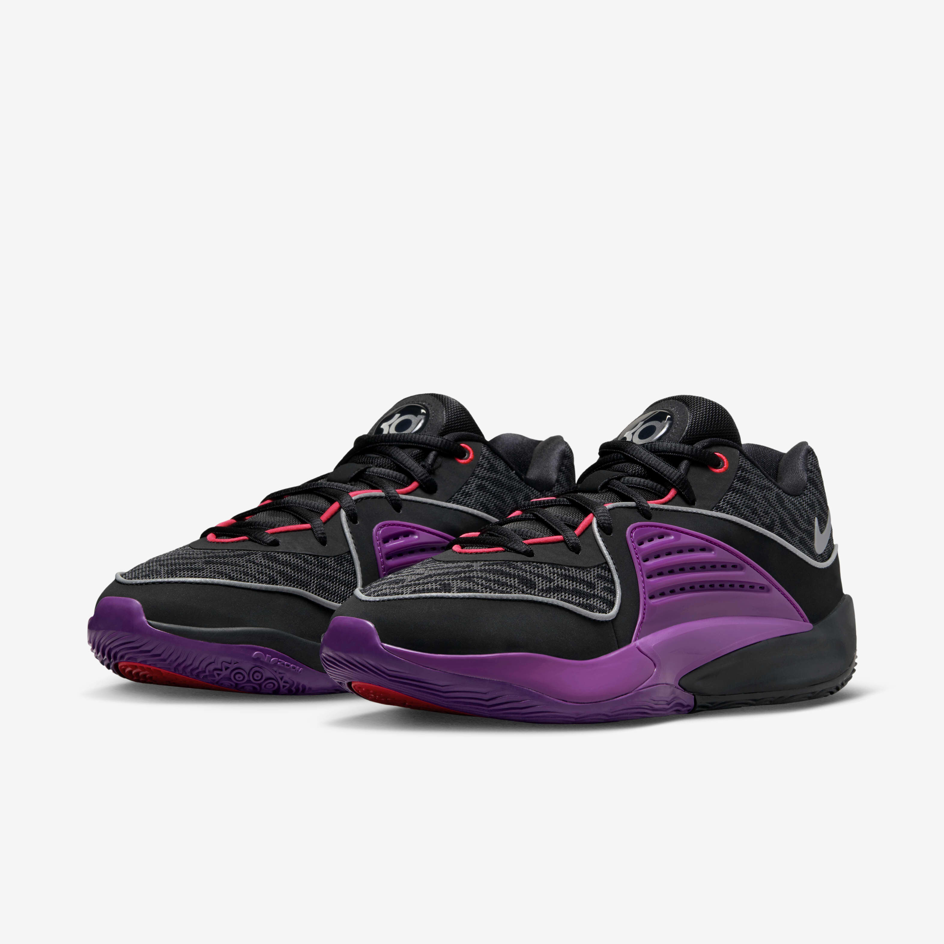 KD16 バスケットボールシューズ ブラック/パープル Nike KD 16 Basketball Shoes Mens Sz 10 Black Purple Pathway