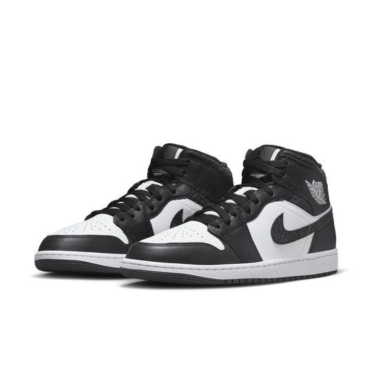 Air jordan mid sales 1 black and white