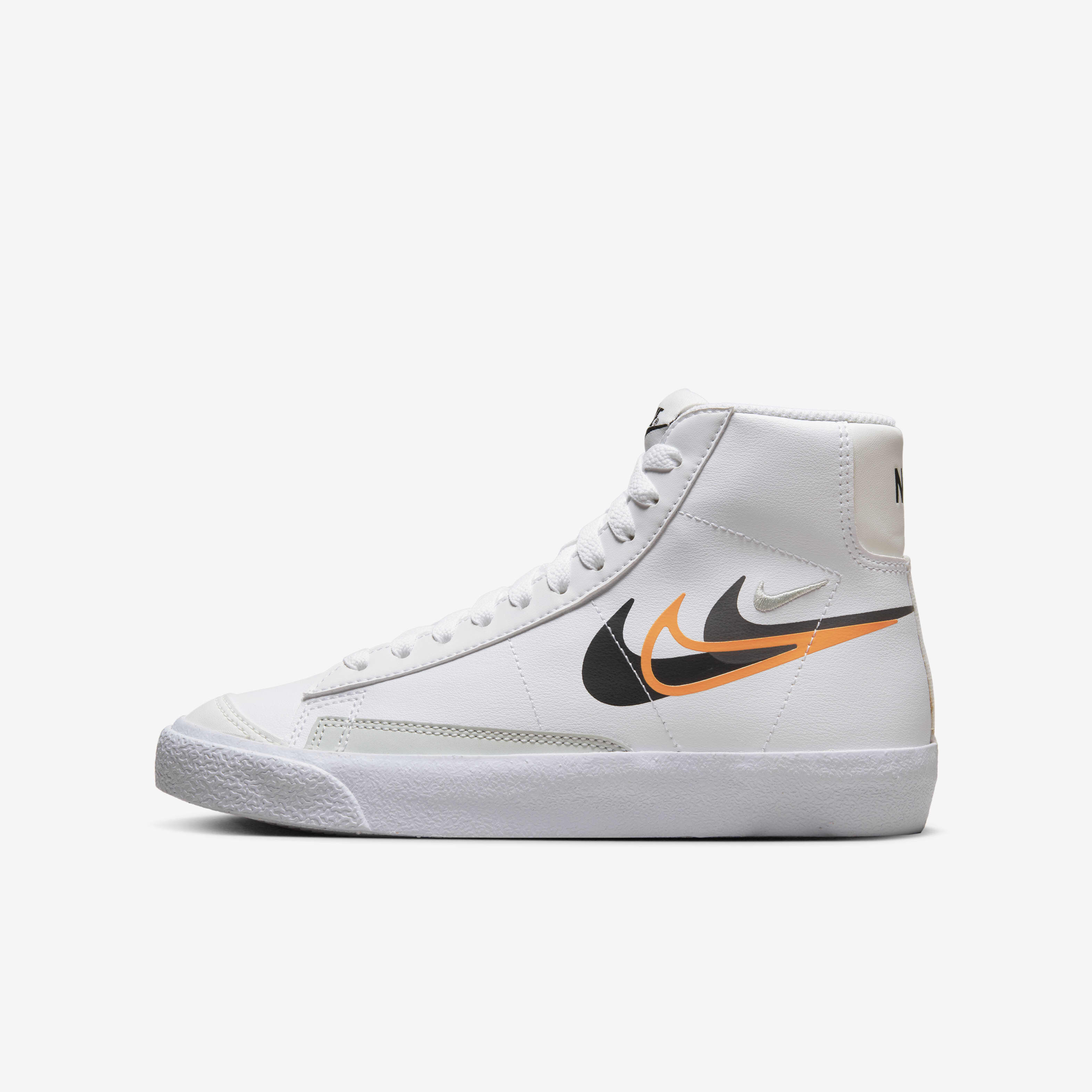 Buy Nike Blazer Mid Next Nature Older Kids' Shoes - White/Bright  Mandarin/Medium Ash/Black | Nike Saudi Official