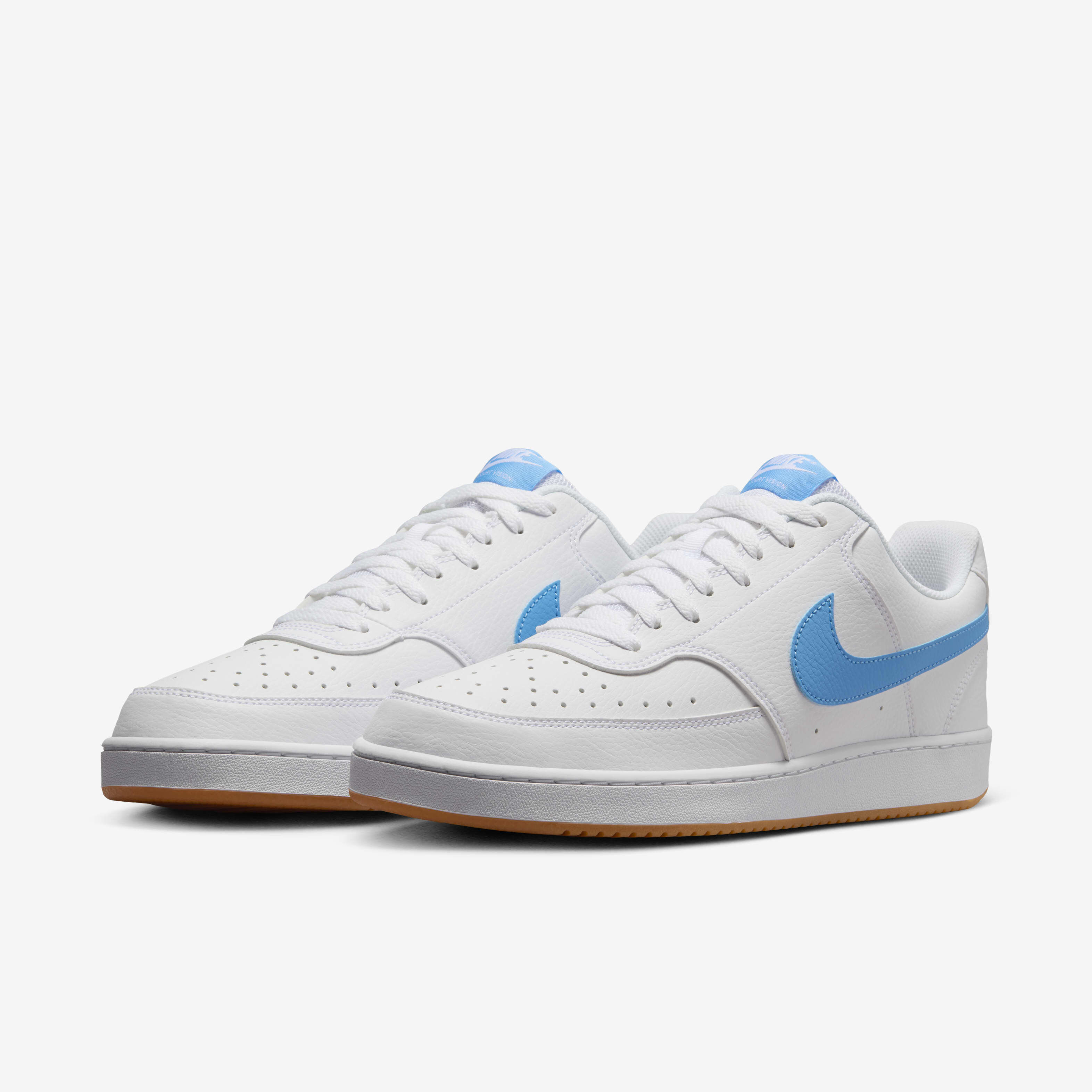 Buy Nike Court Vision Low Men s Shoes White Gum Yellow University Blue Nike Saudi Official