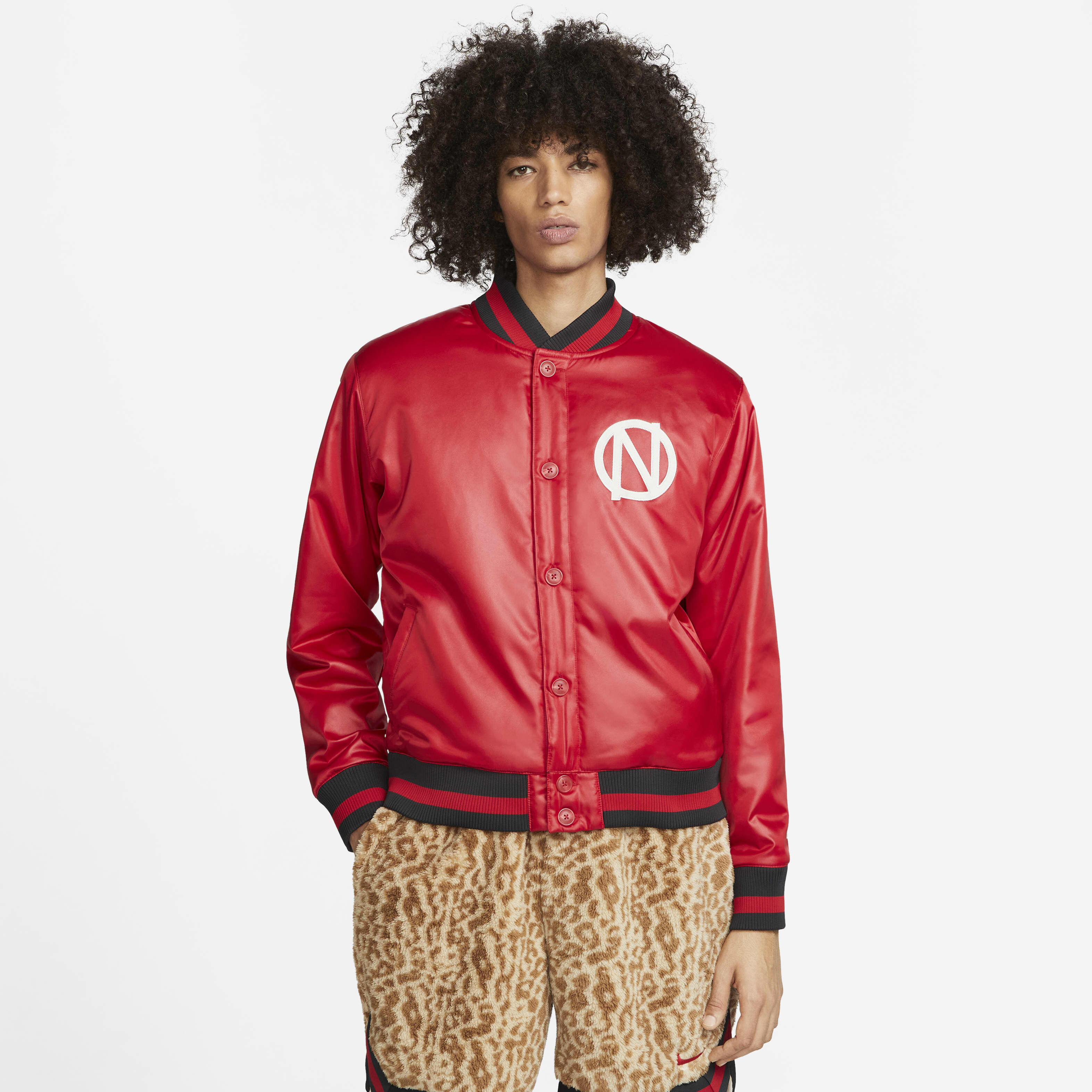 Buy Nike Men s Premium Basketball Jacket Gym Red Light Bone Nike Saudi Official
