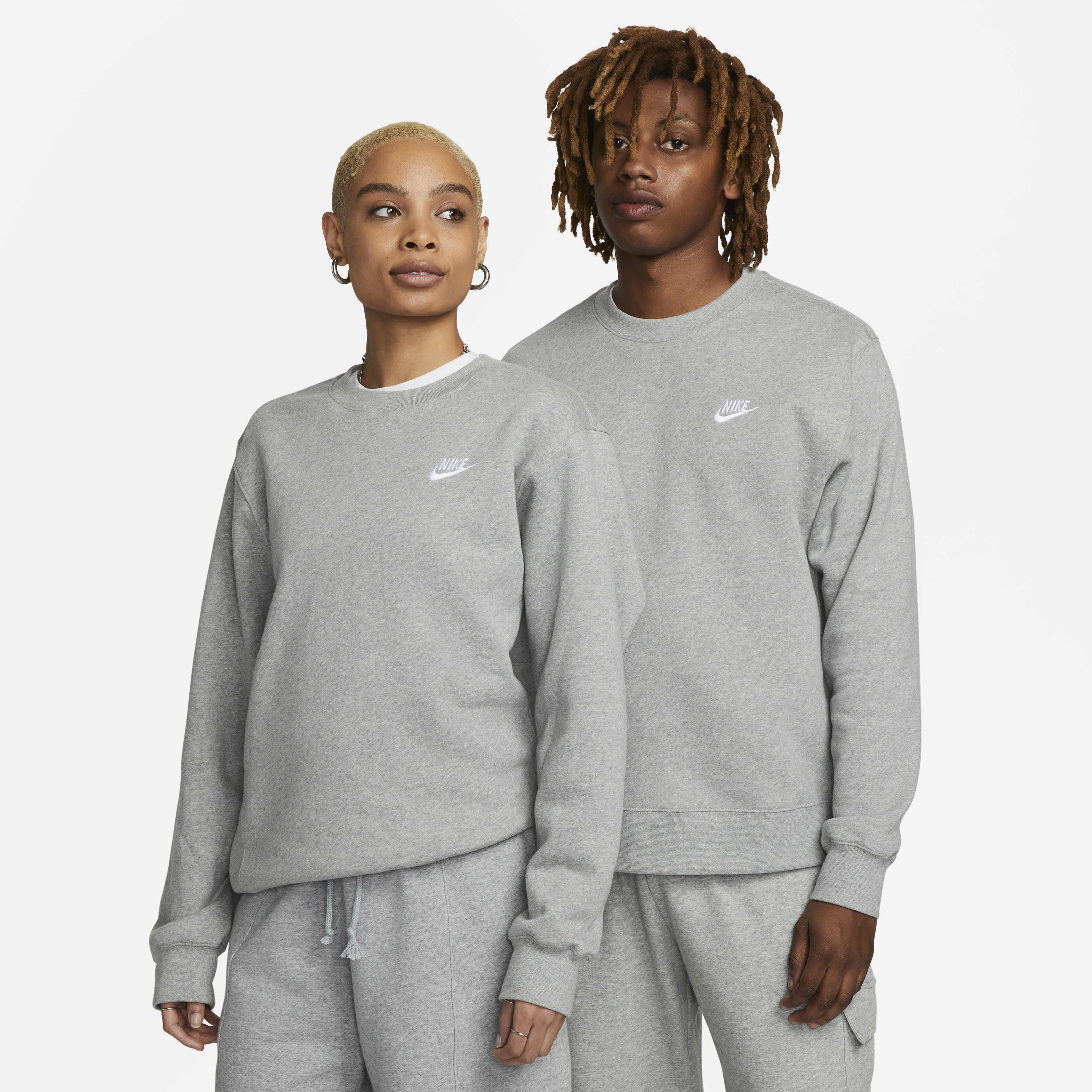 Nike sportswear men's fleece crew clearance