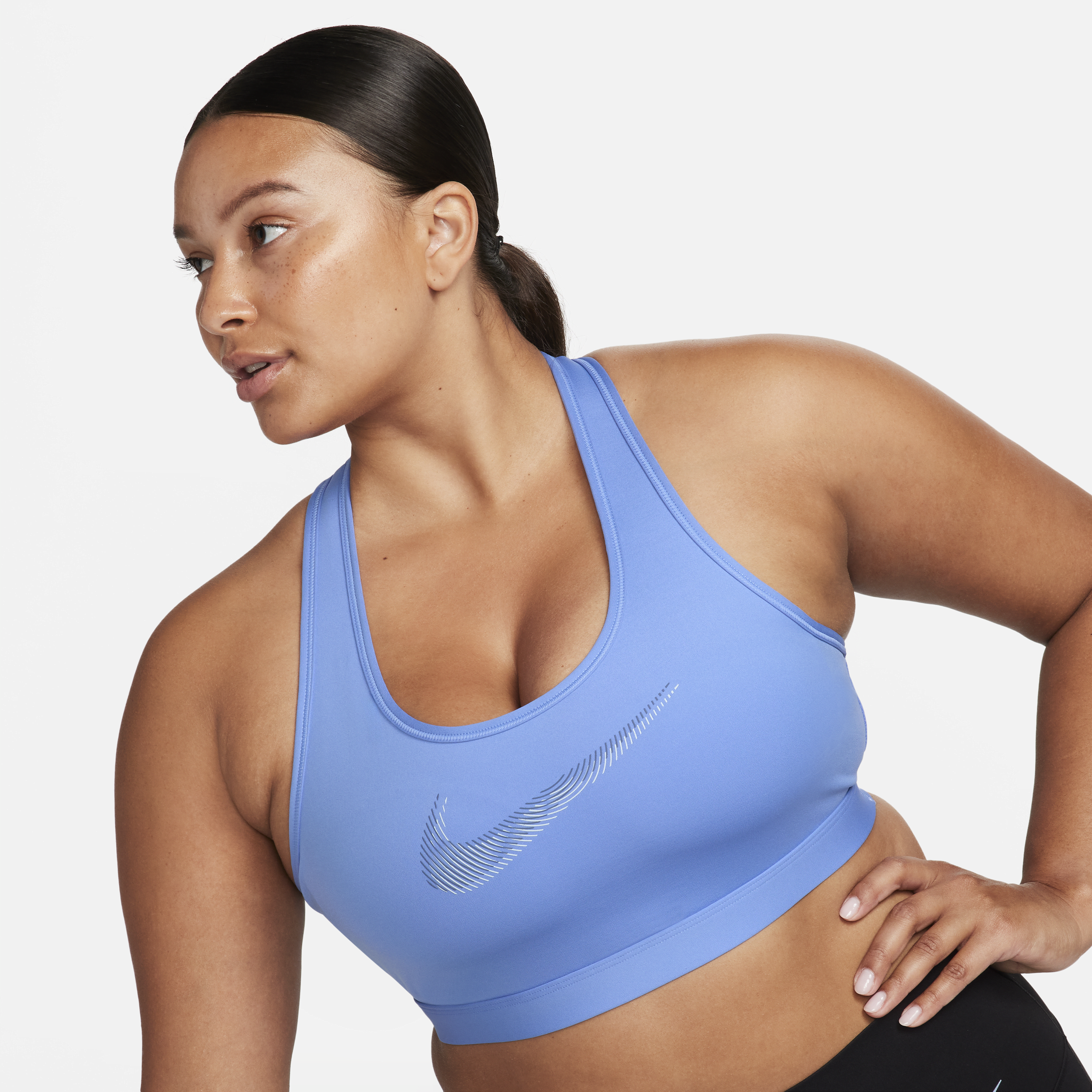 Shop Swoosh Medium Support Women s Padded Graphic Sports Bra