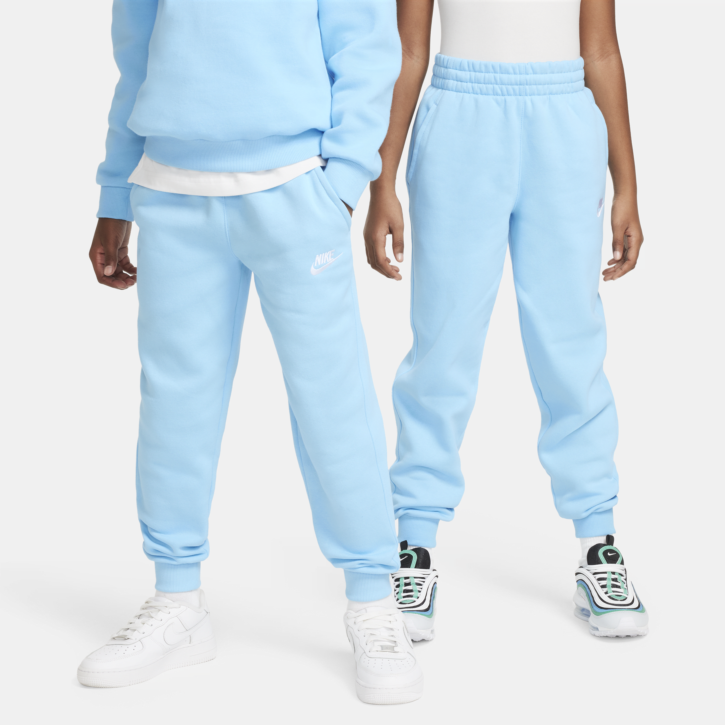 Sky blue nike sweatpants on sale