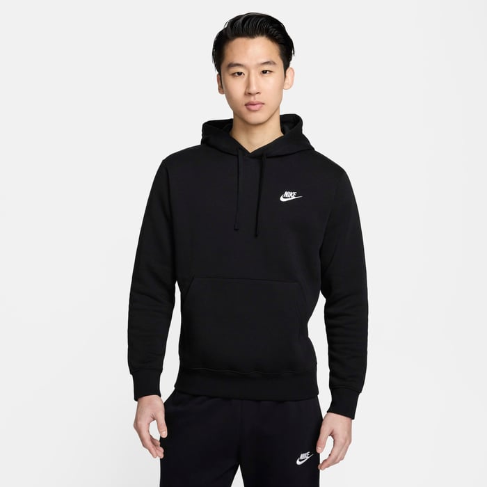 Buy Nike Sportswear Club Fleece Pullover Hoodie Black/Black