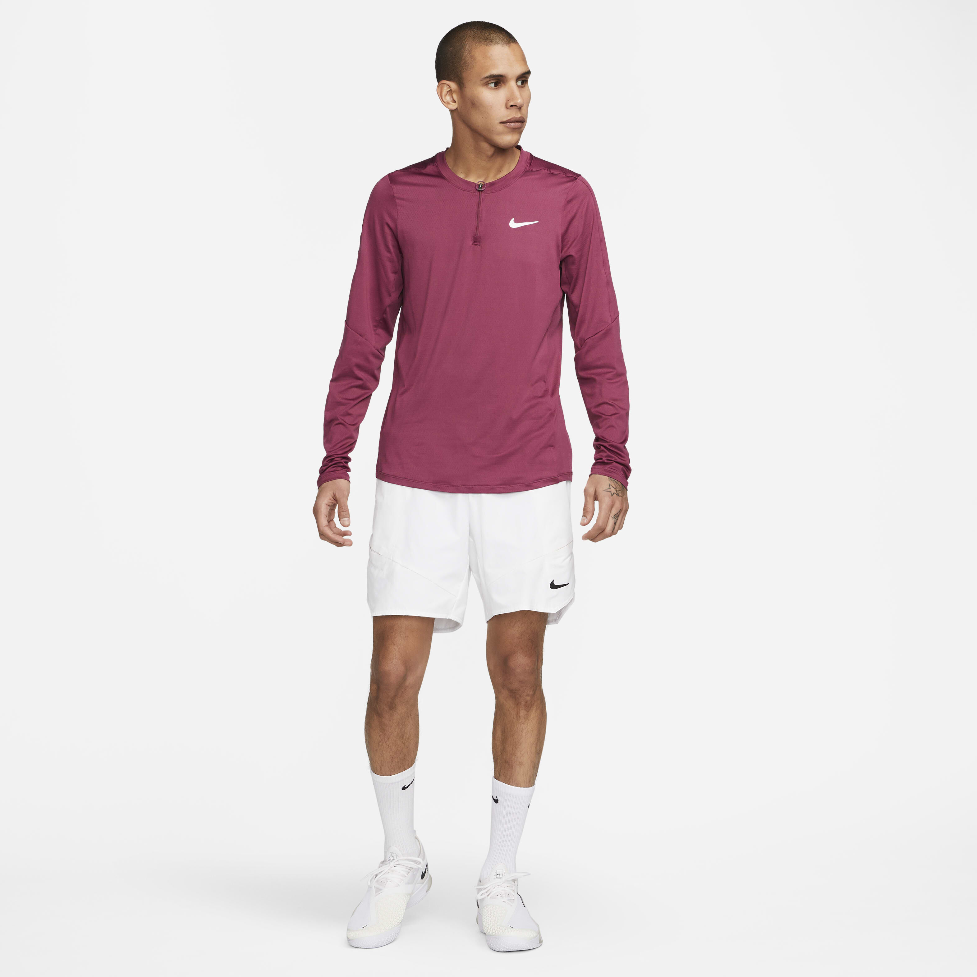 Buy NikeCourt Dri FIT Advantage Men s Half Zip Tennis Top Nike Saudi Official