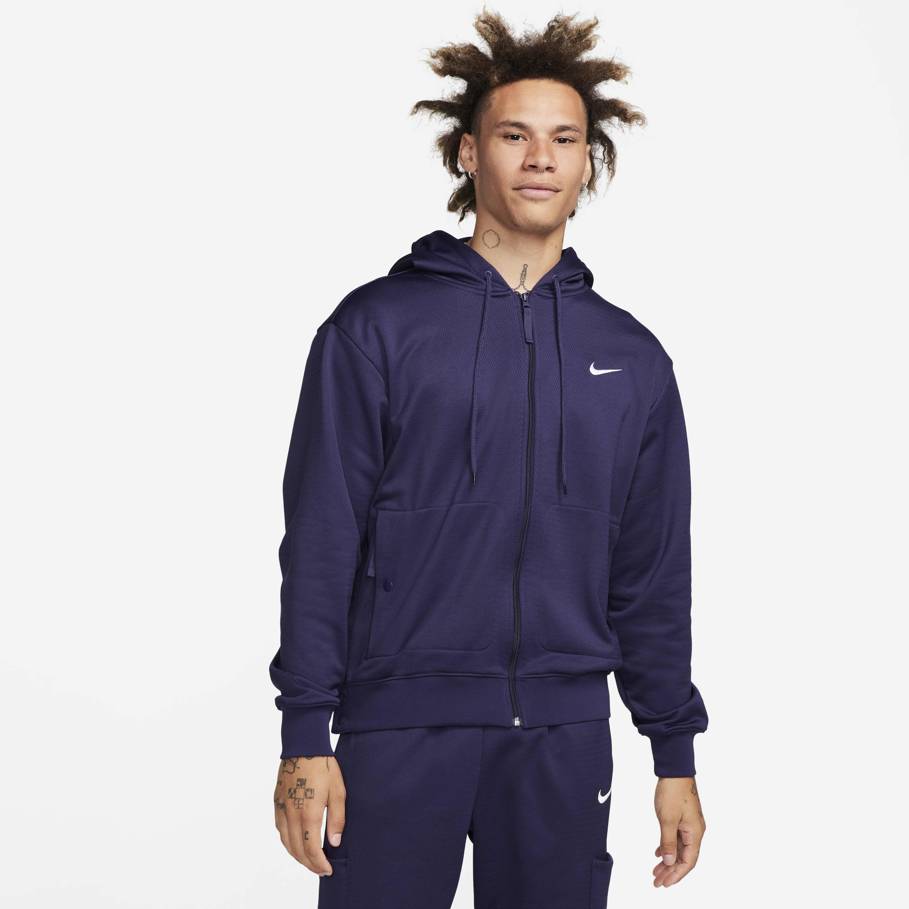 Buy Nike Men s Therma FIT Full Zip Basketball Hoodie Nike Saudi Official