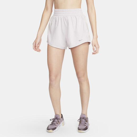 The Lilac Look-Nike, Nike One, Women's Dri-FIT High-Waisted 8cm (approx.) Brief-Lined Shorts