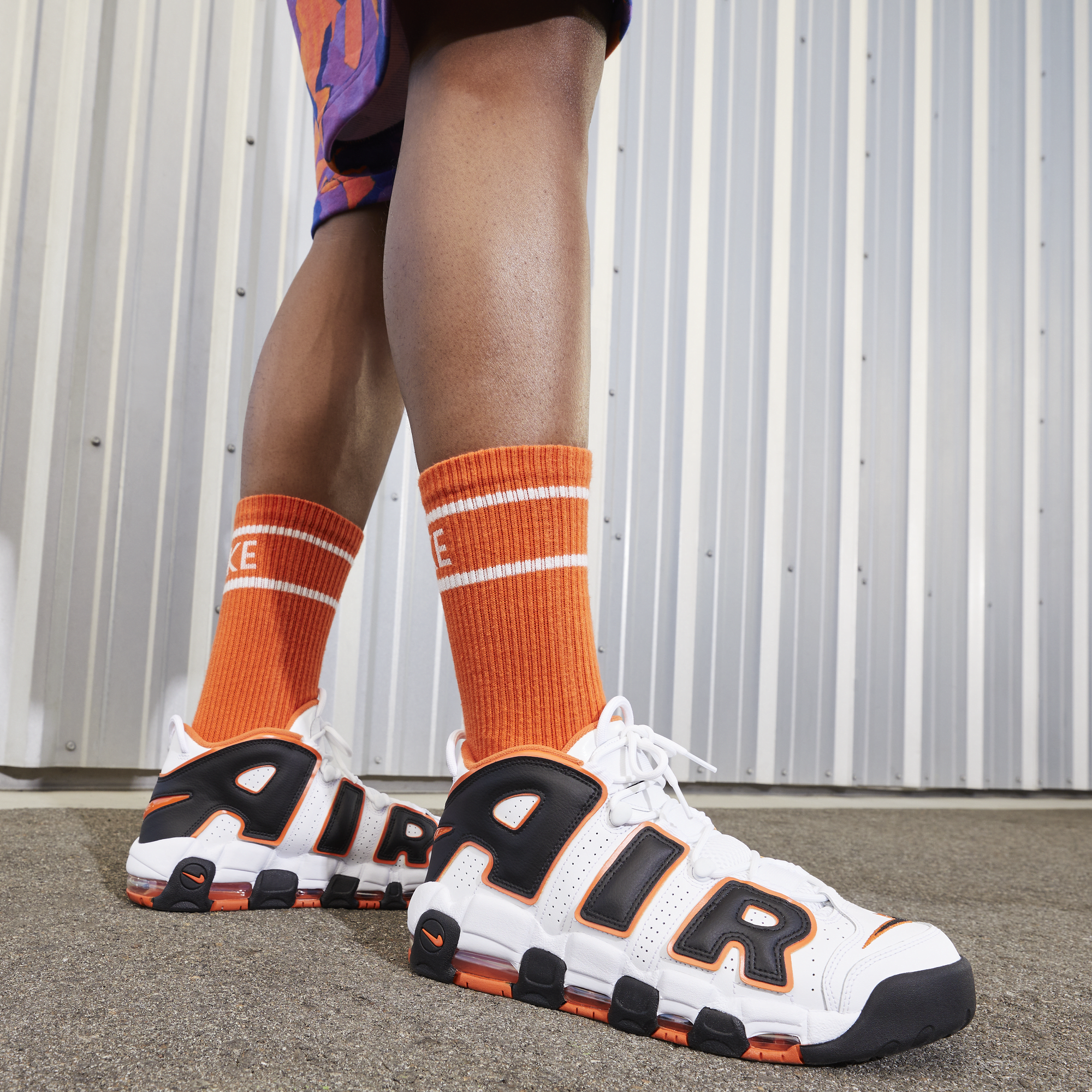 Air uptempo orange hotsell