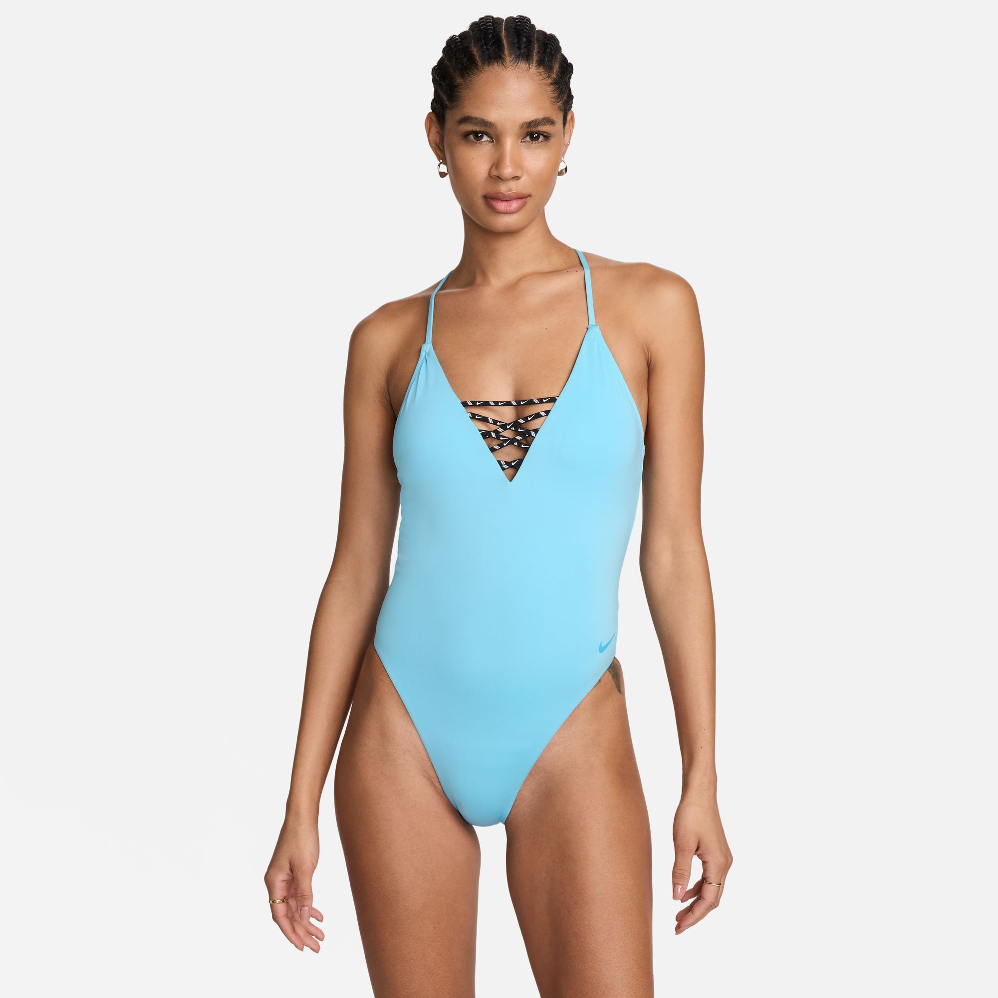 Buy Nike Swim Sneakerkini 2.0 Women s Cross Back One Piece Swimsuit Nike Saudi Official