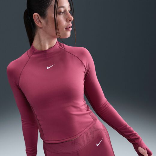 Training & Gym-Nike, Nike Pro, Women's Dri-FIT Long-Sleeve Top