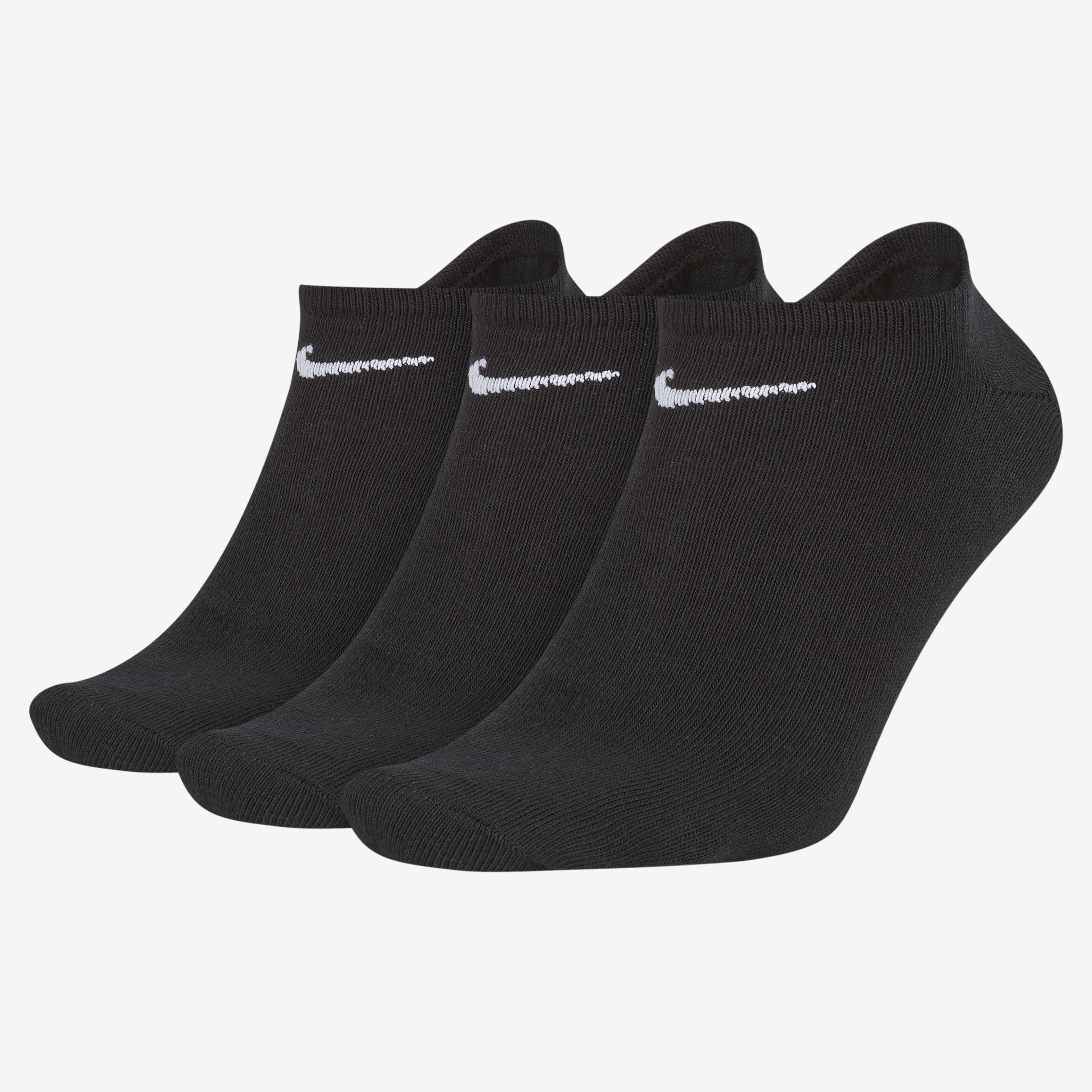 Buy Nike Lightweight Training No Show Socks 3 Pairs Black White Nike Saudi Official
