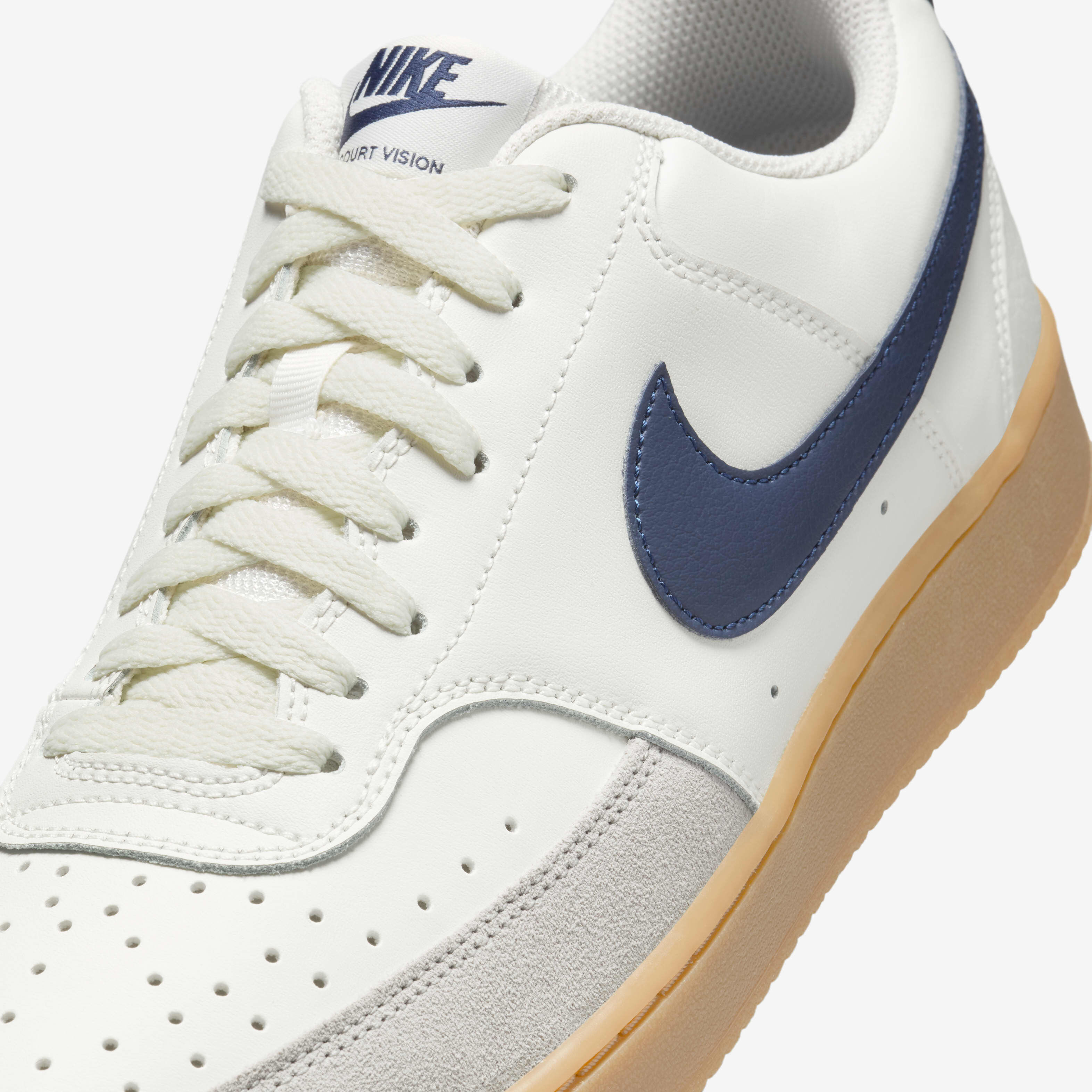 White nike gum sole blue swoosh sale