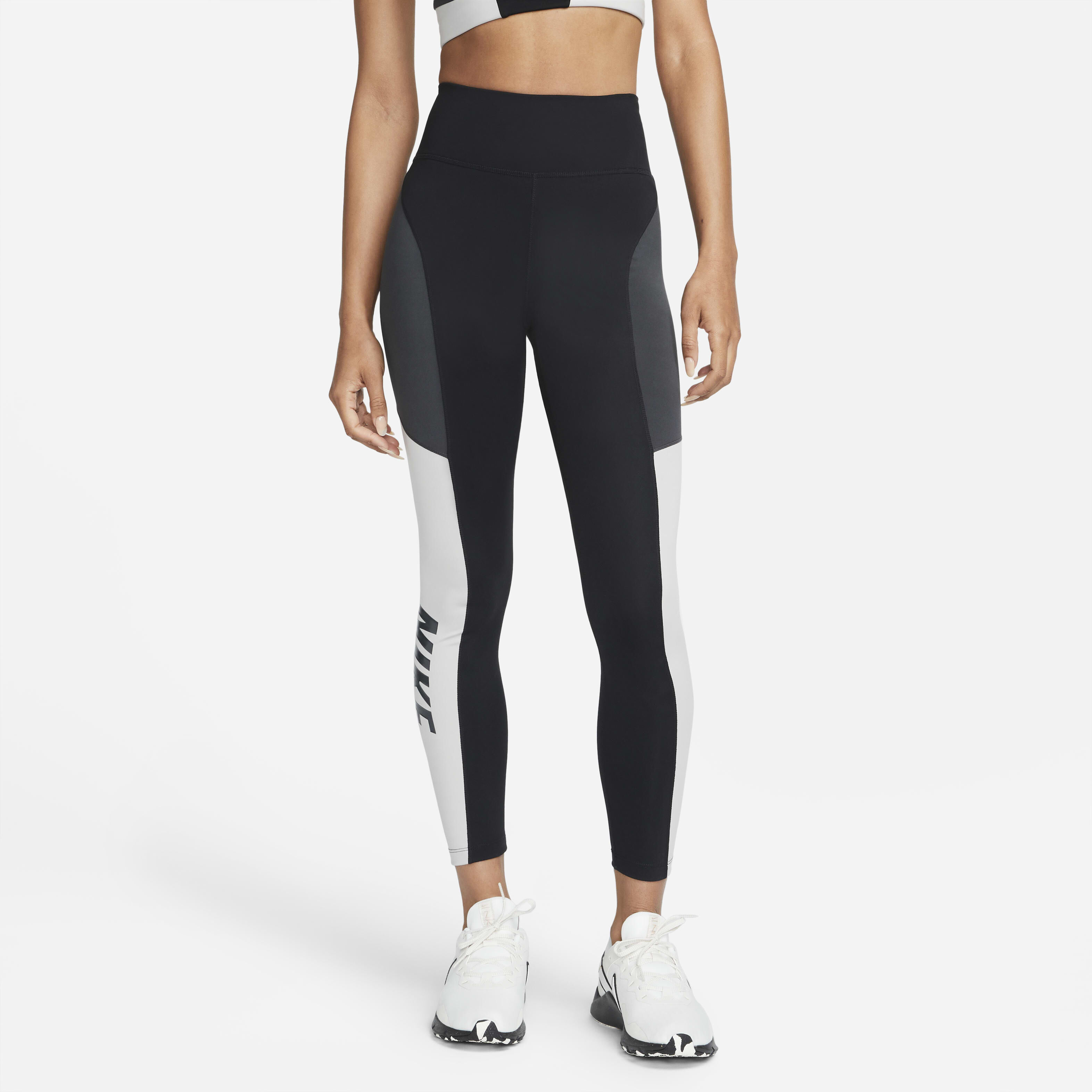 Nike training colourblock tights on sale