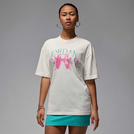 قمصان كم قصير نسائية-جوردن, جوردن, تيشيرت واسع جرافيك للنساء