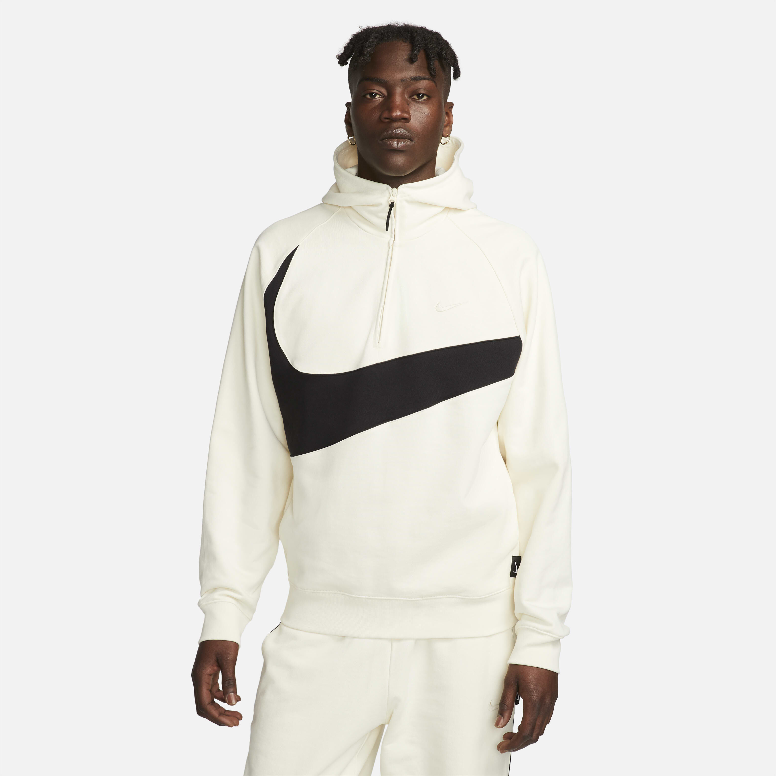Buy Nike Swoosh Men s 1 2 Zip Fleece Hoodie Nike Saudi Official