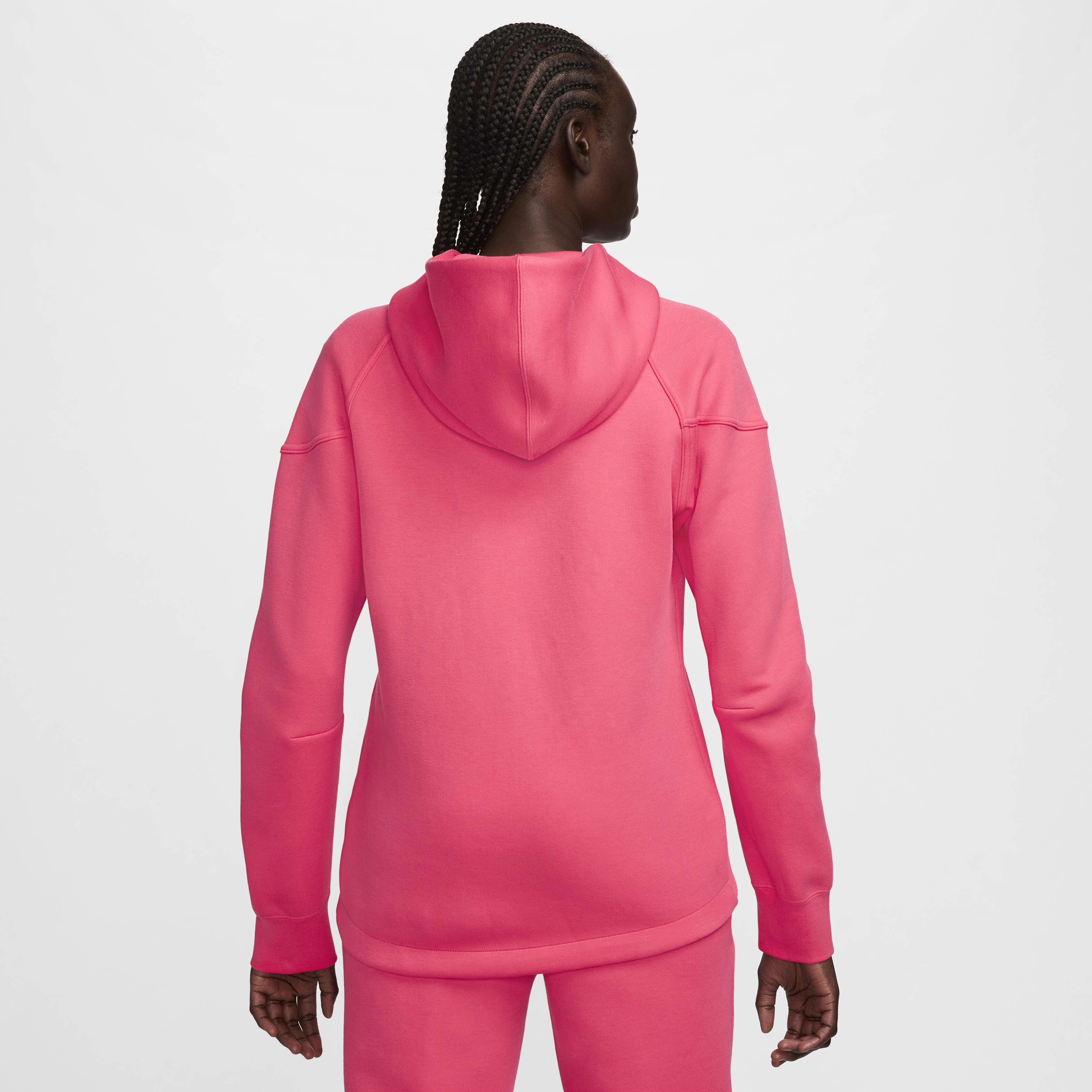 Pink nike full zip hoodie clearance